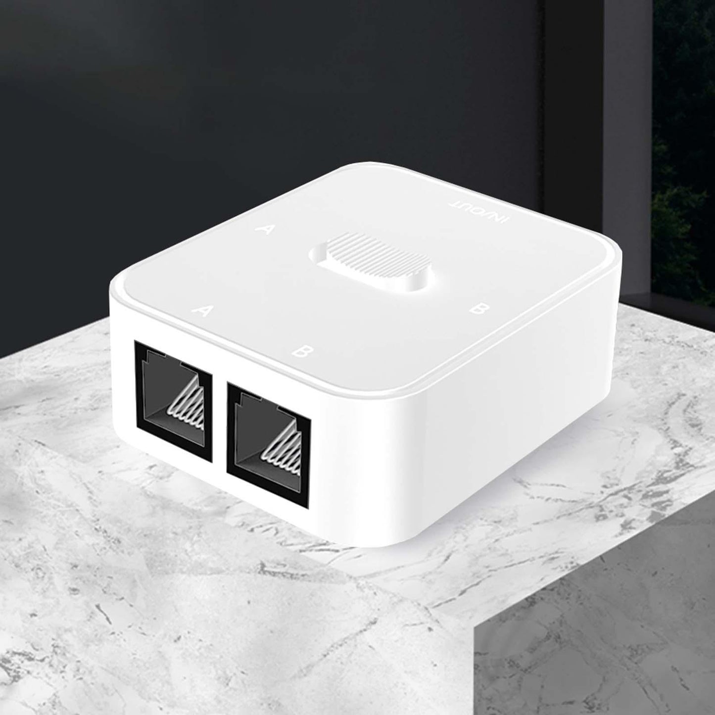 Gigabit Unmanaged Ethernet Network Switch 2 Port 1000Mbps Sturdy for Home