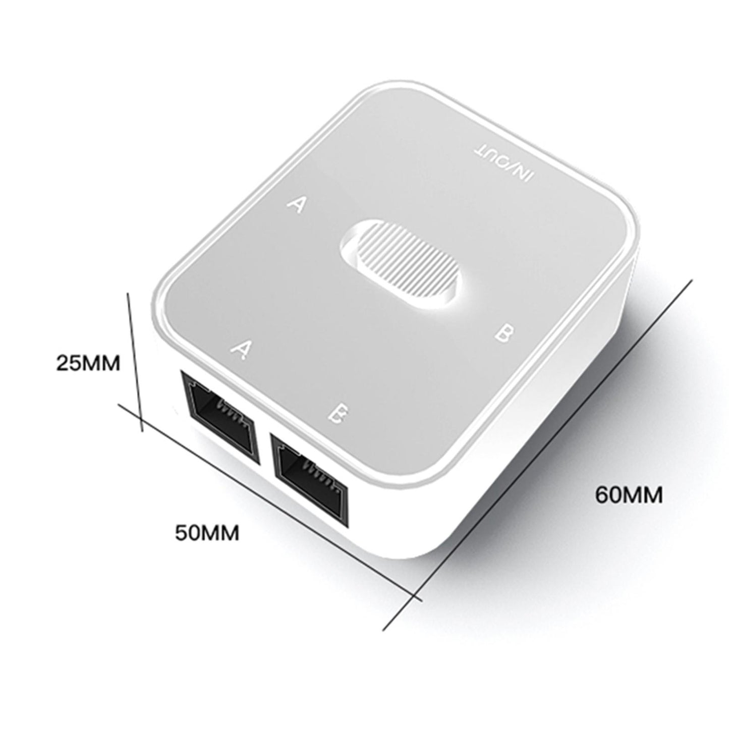 Gigabit Unmanaged Ethernet Network Switch 2 Port 1000Mbps Sturdy for Home