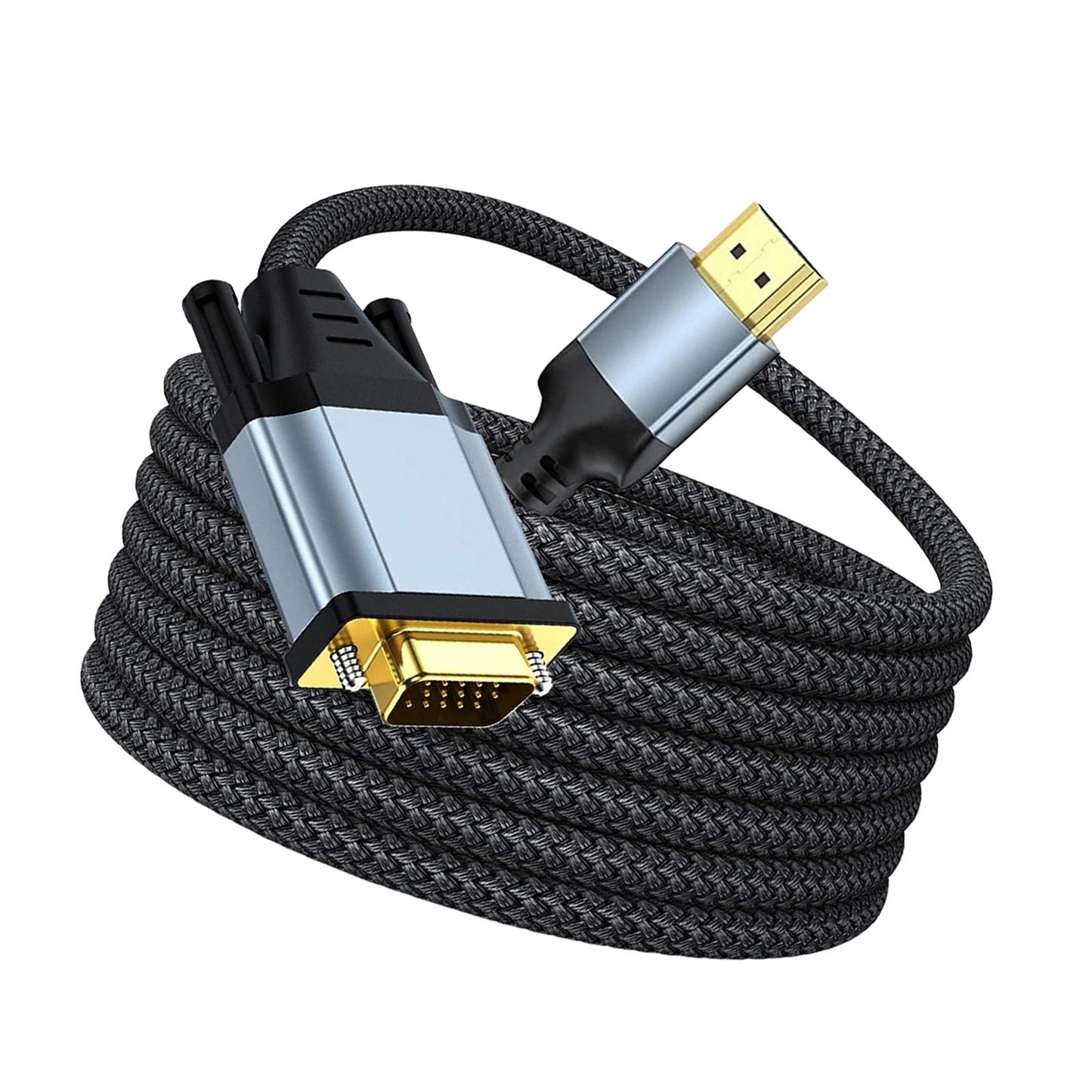 HDMI to VGA Cable 720P 1080P Male to Male for Notebook Desktop 78.74inch