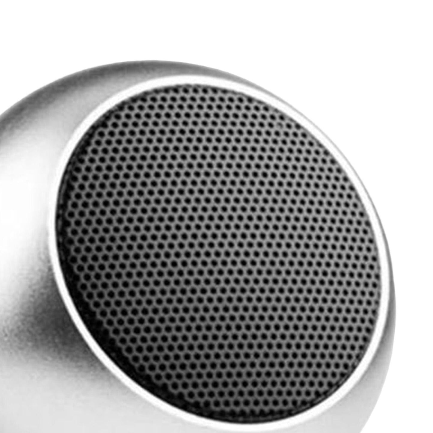 Portable Subwoofer Stereo Compact Durable for Sports Travel Camping Silver