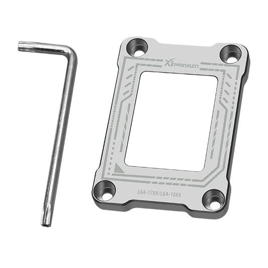 CPU Fixing Buckle Lightweight Aluminum Alloy with Wrench for LGA1800 Silver Grey