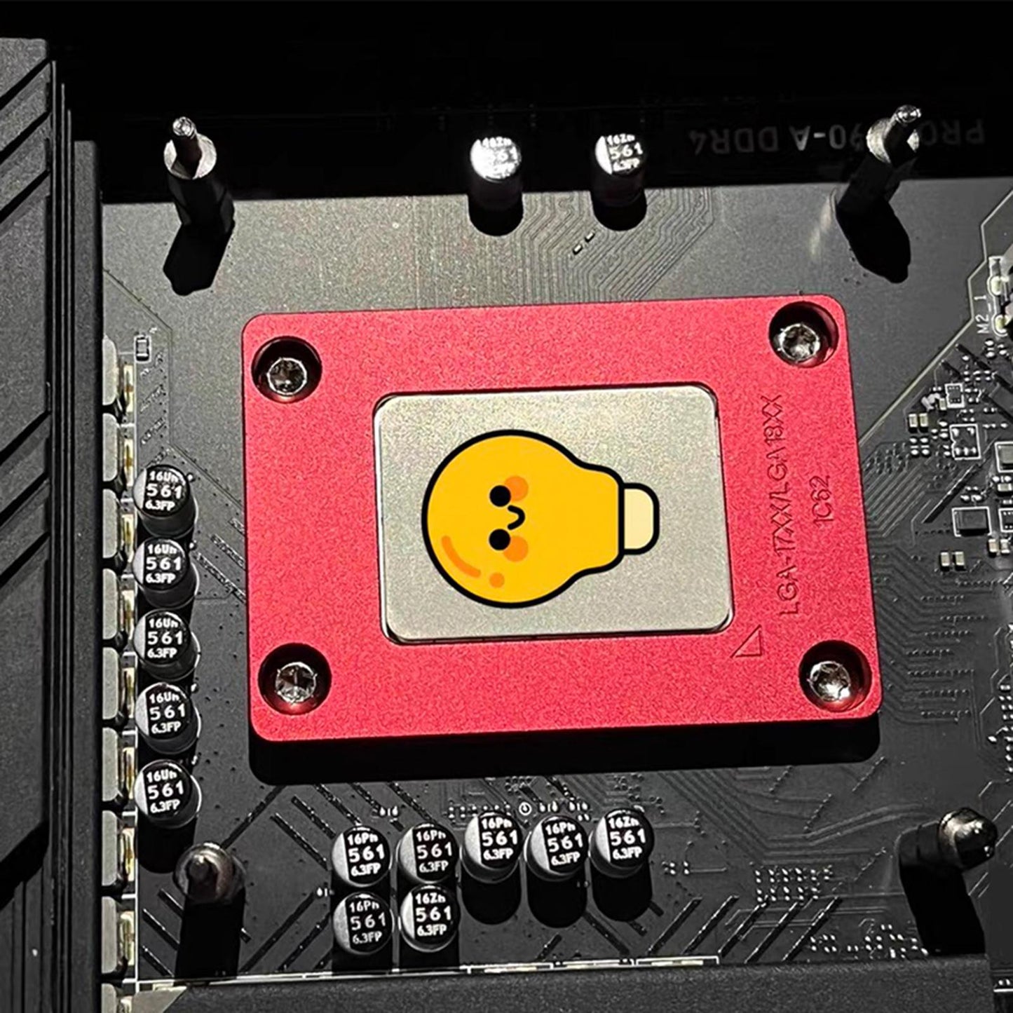 CPU Fixing Buckle Lightweight Aluminum Alloy with Wrench for LGA1800 Red 