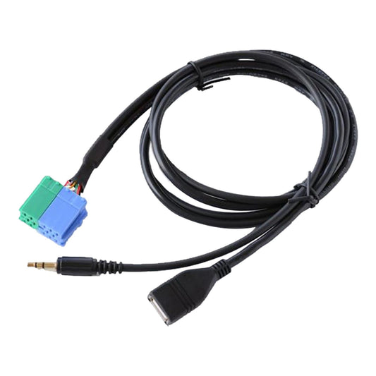 AUX USB Adapter Cable Convertor Connector for Lancia Notebook Car Stereo