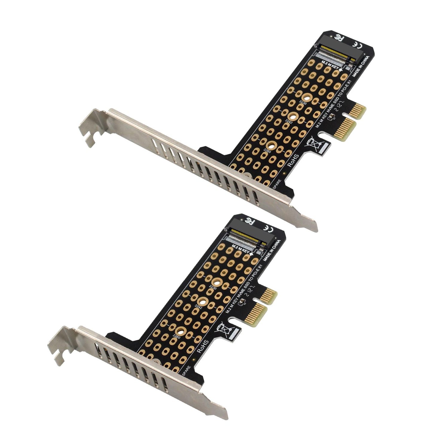 M.2 SSD to PCIe x1 Adapter High Speed Expansion Card PCIe4.0 full height