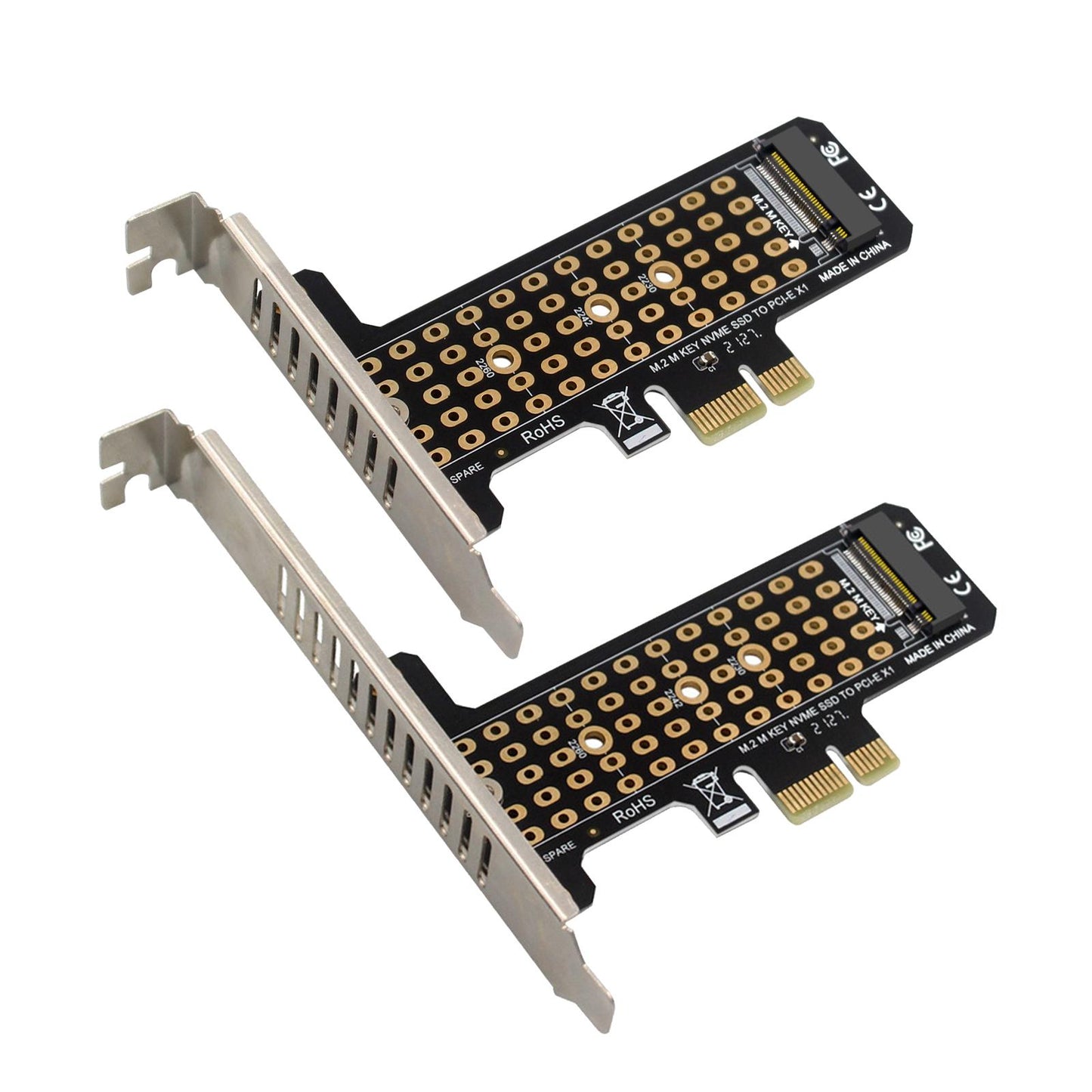 M.2 SSD to PCIe x1 Adapter High Speed Expansion Card PCIe4.0 full height