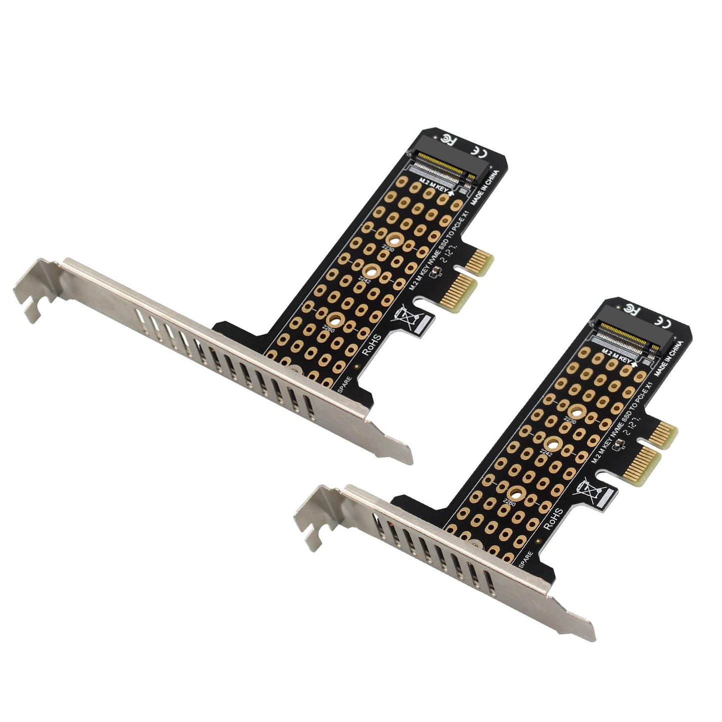 M.2 SSD to PCIe x1 Adapter High Speed Expansion Card PCIe4.0 full height