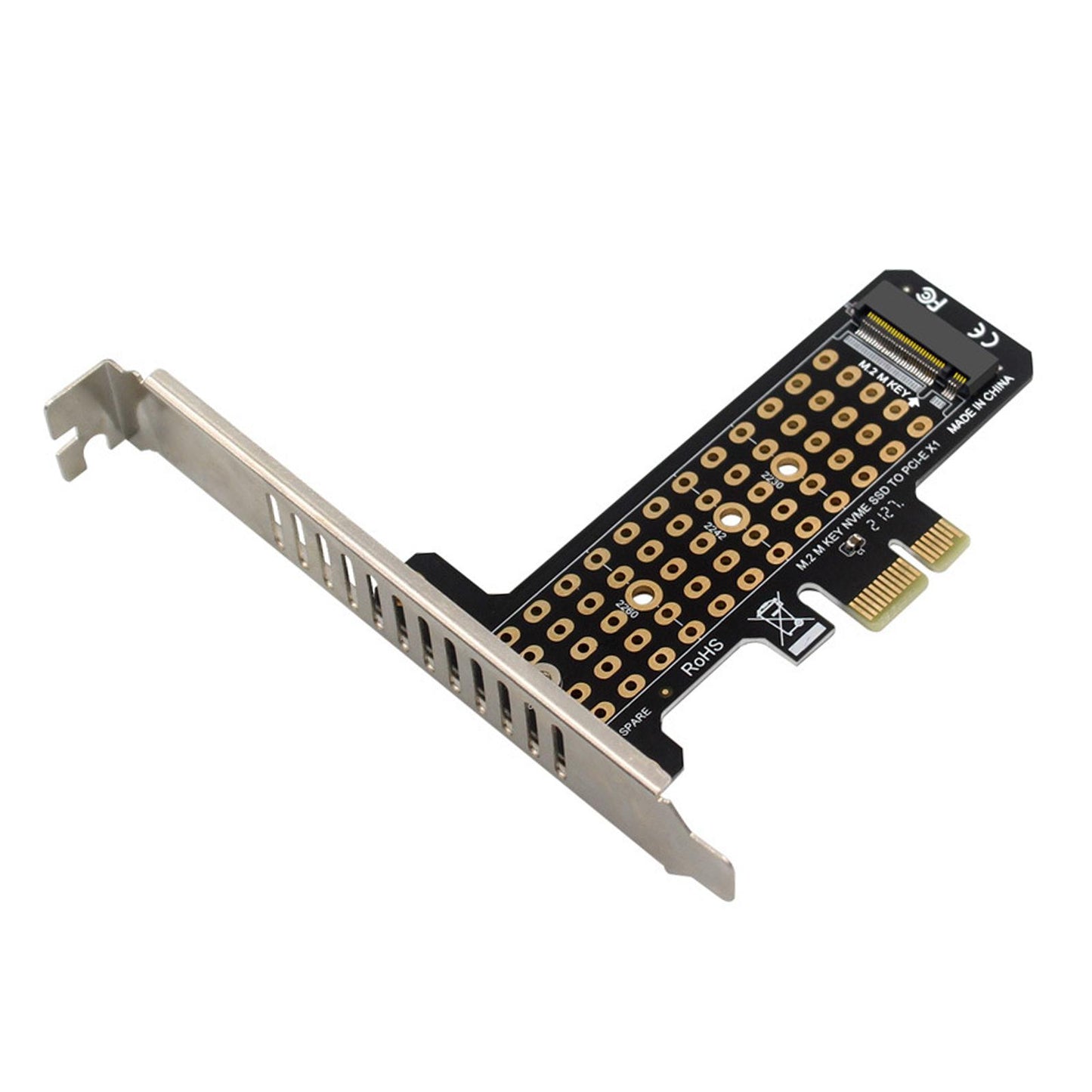 M.2 SSD to PCIe x1 Adapter High Speed Expansion Card PCIe4.0 full height
