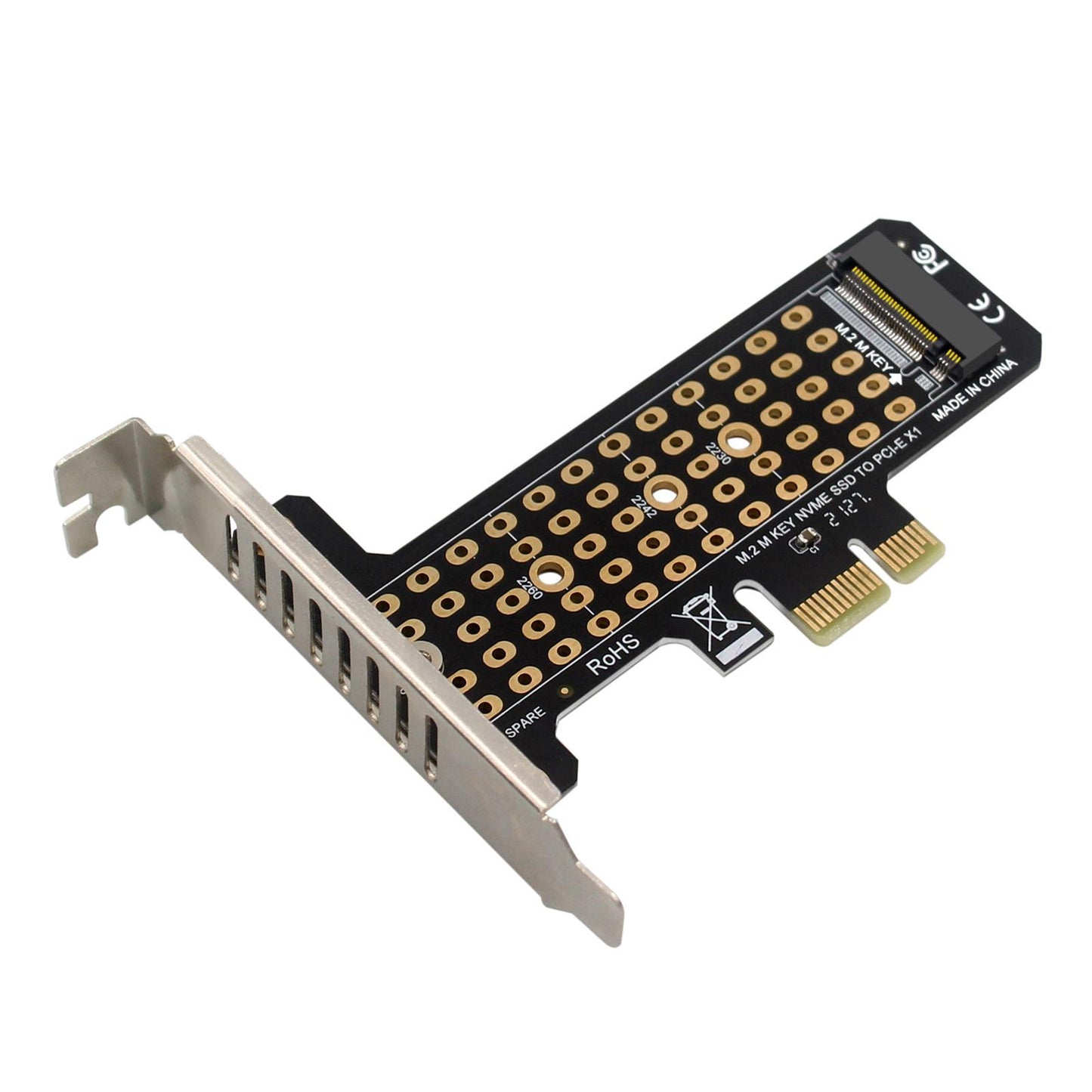M.2 SSD to PCIe x1 Adapter High Speed Expansion Card PCIe4.0 half  height