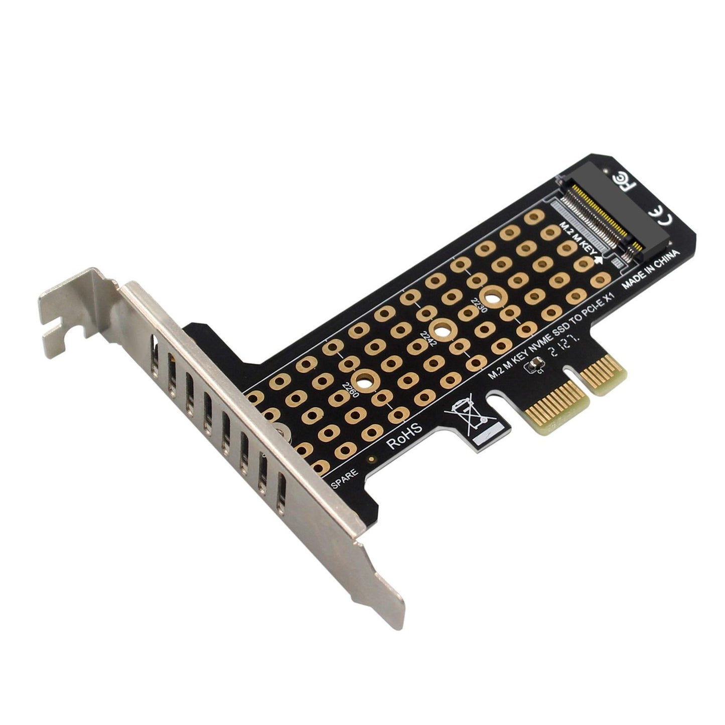 M.2 SSD to PCIe x1 Adapter High Speed Expansion Card PCIe4.0 half  height