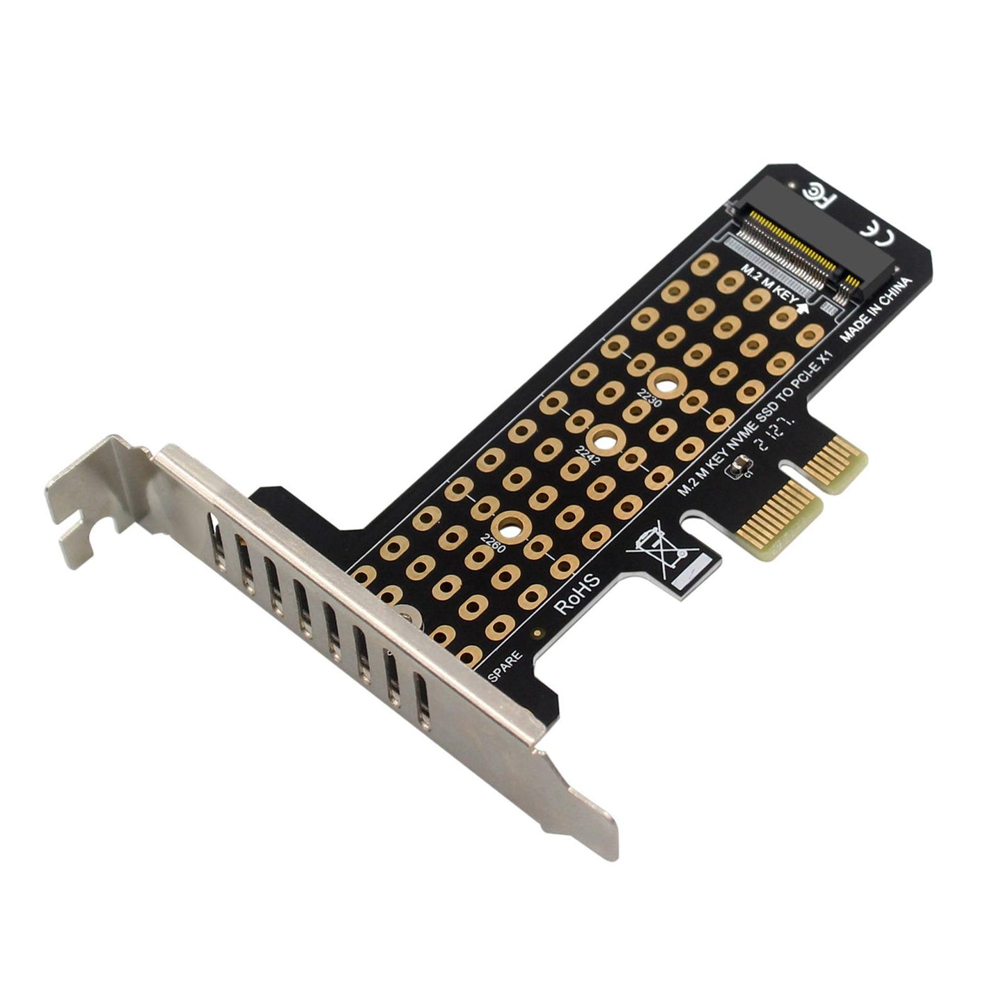 M.2 SSD to PCIe x1 Adapter High Speed Expansion Card PCIe4.0 half  height