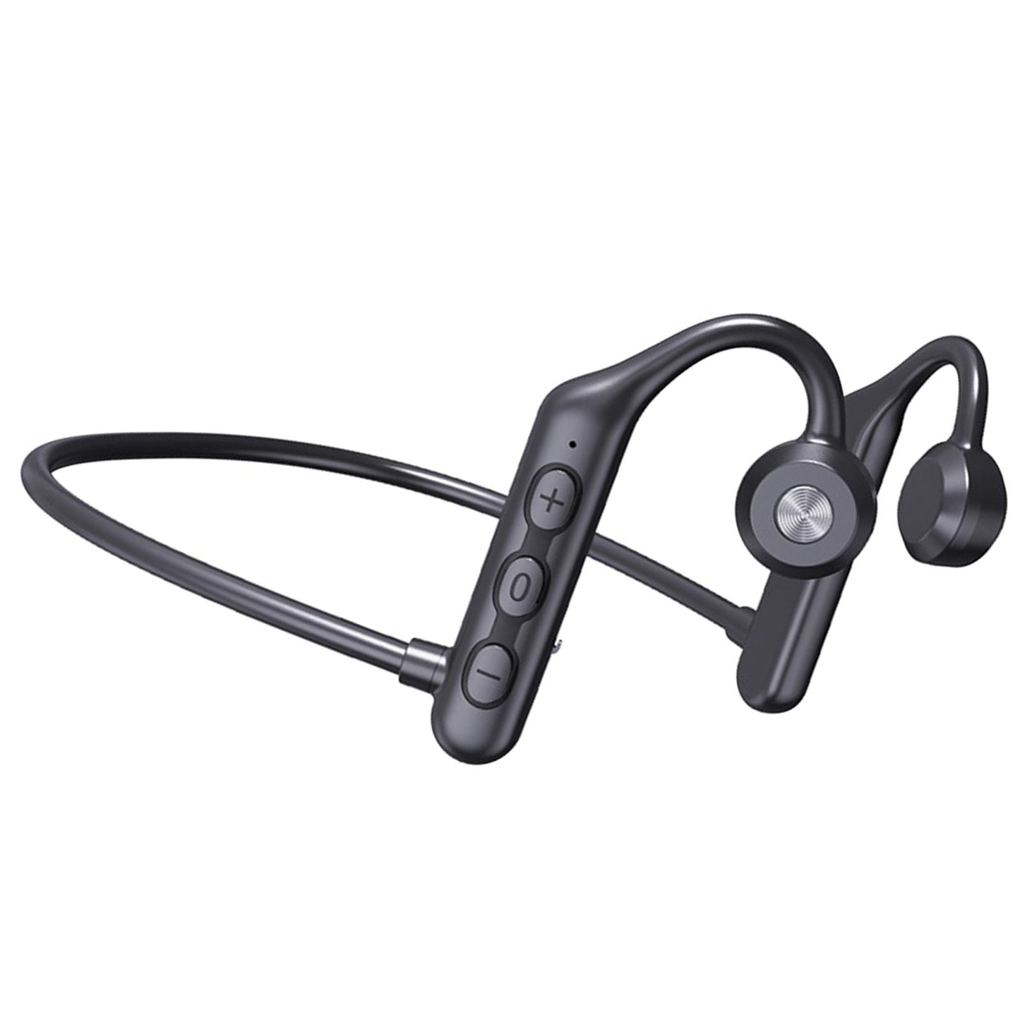 Waterproof Air Conduction Headphones 8H playing time for Cycling Gym Working Black