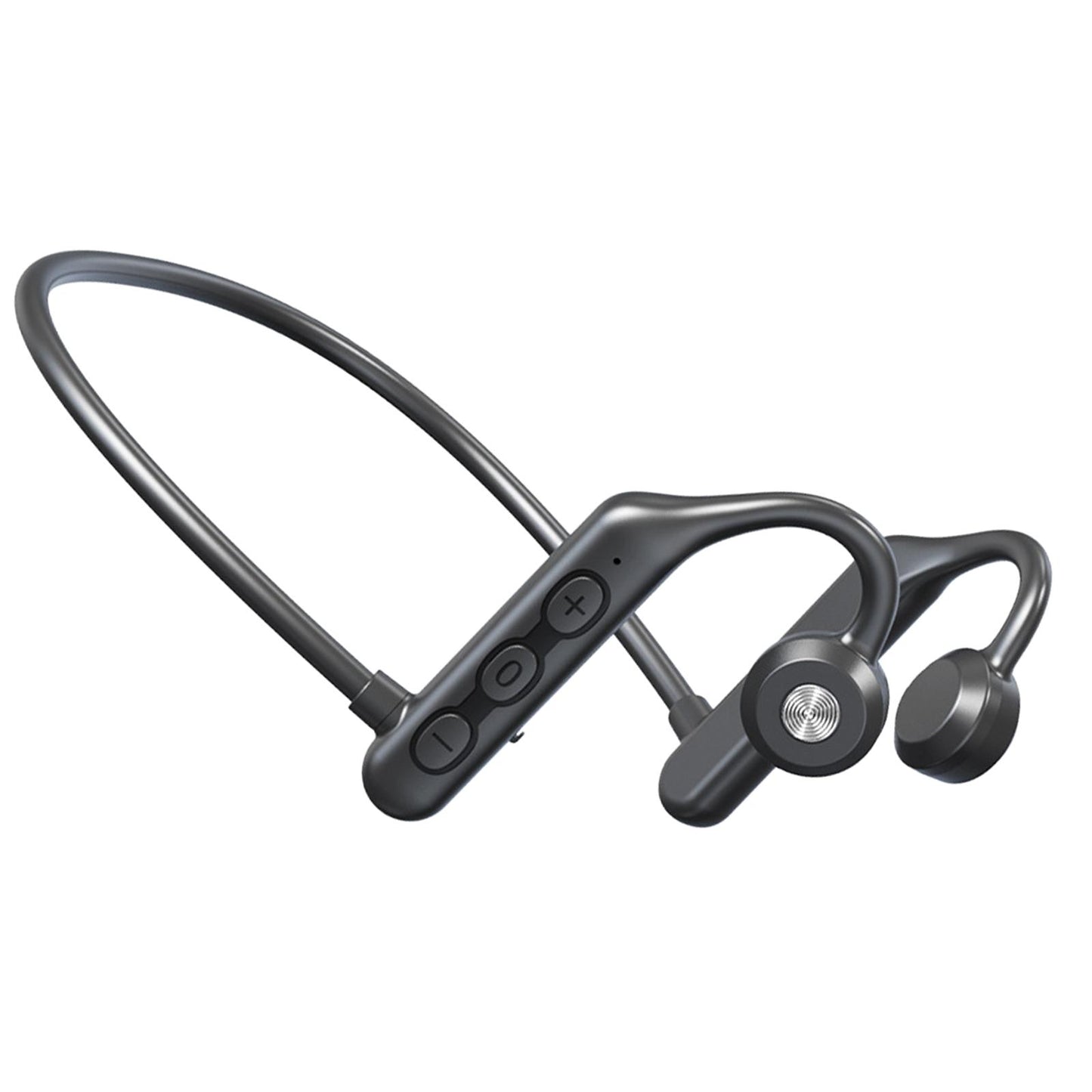Waterproof Air Conduction Headphones 8H playing time for Cycling Gym Working Black