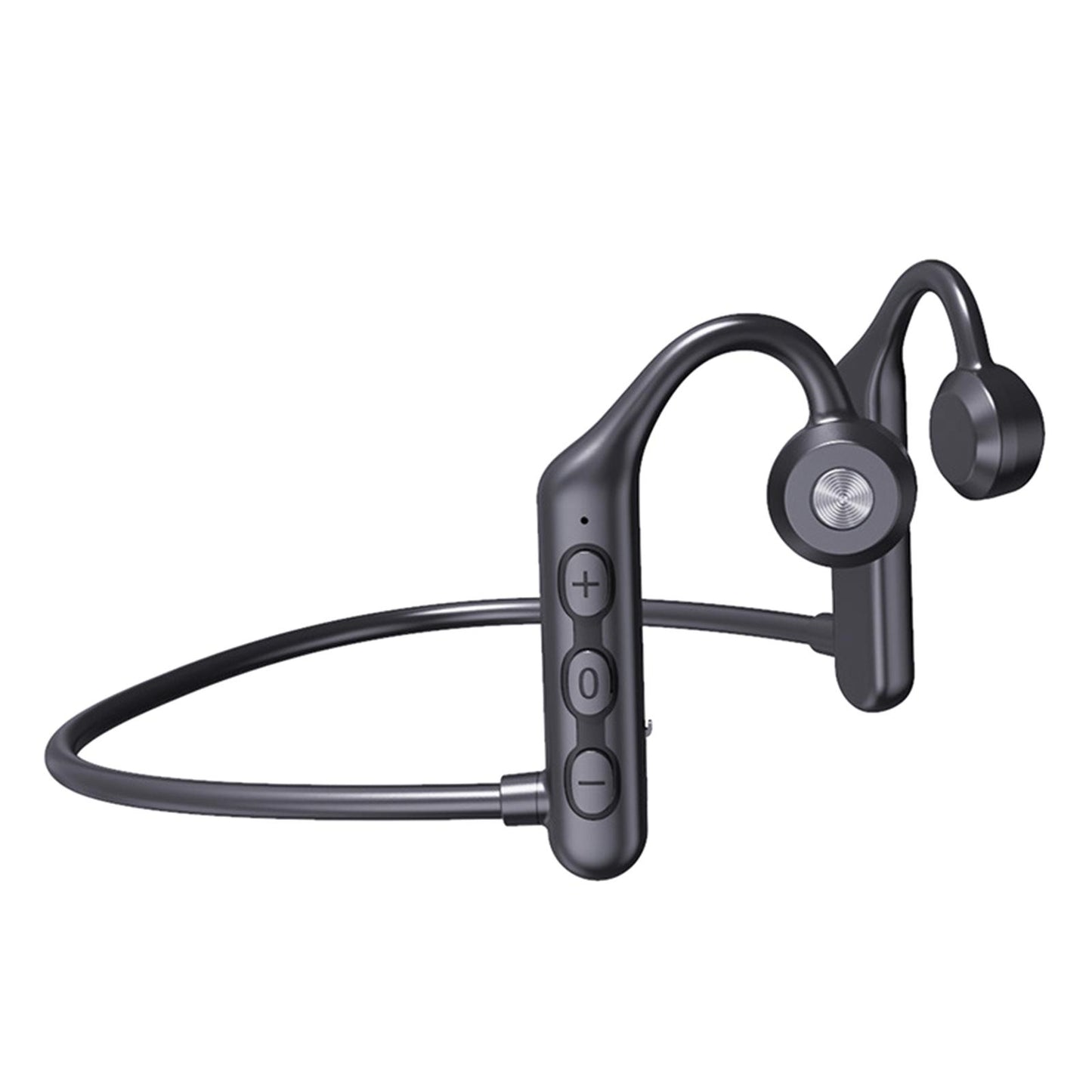 Waterproof Air Conduction Headphones 8H playing time for Cycling Gym Working Black