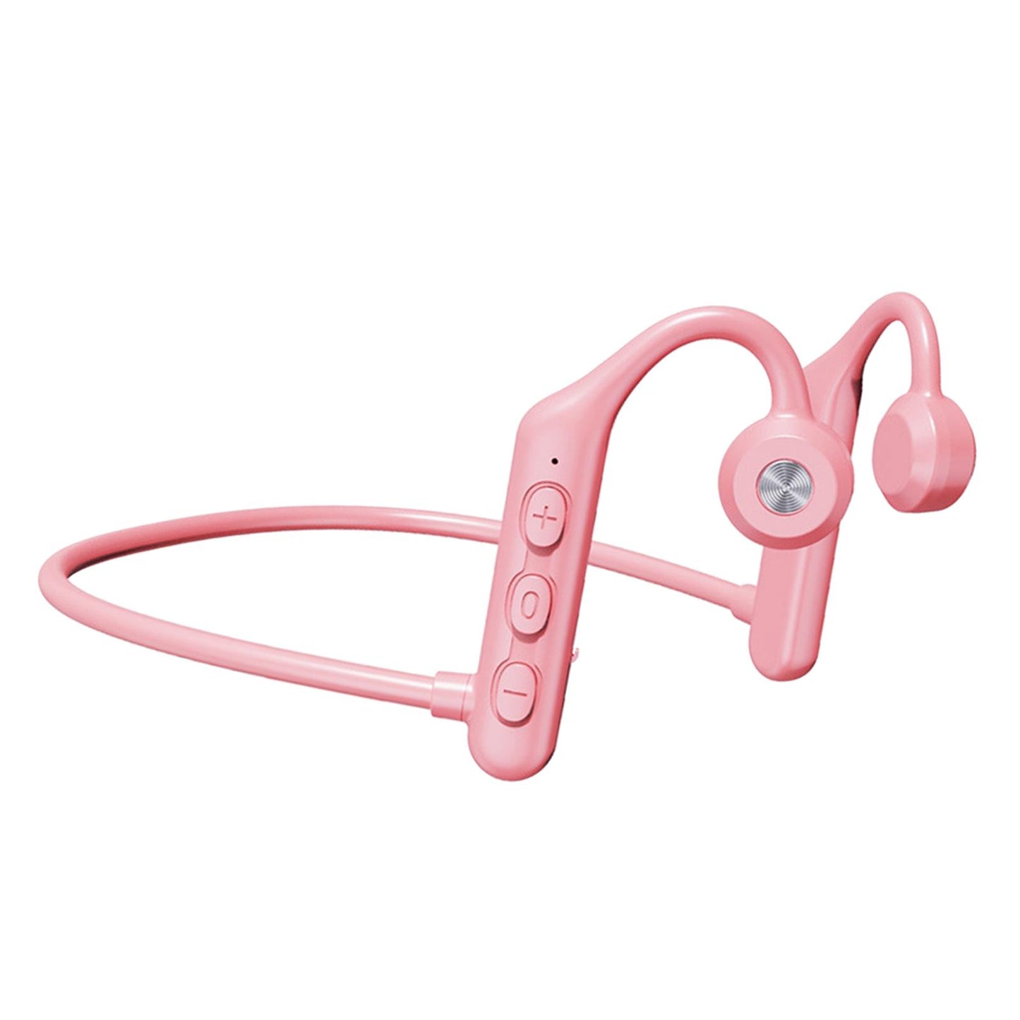 Waterproof Air Conduction Headphones 8H playing time for Cycling Gym Working Pink