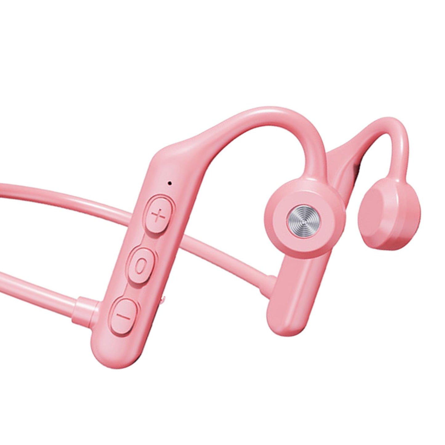 Waterproof Air Conduction Headphones 8H playing time for Cycling Gym Working Pink
