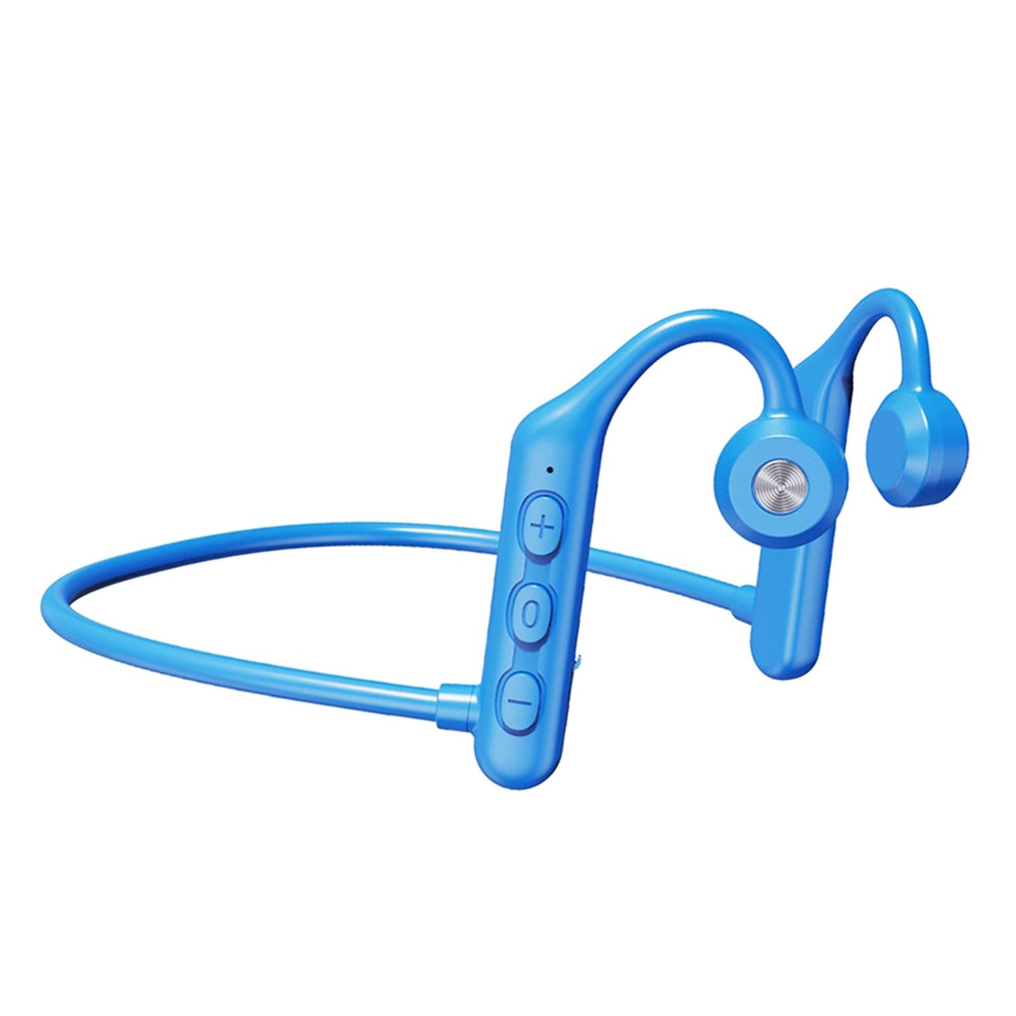 Waterproof Air Conduction Headphones 8H playing time for Cycling Gym Working Blue