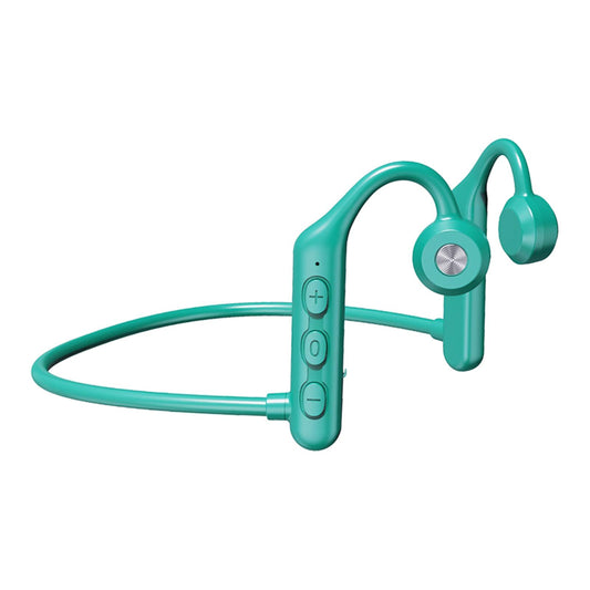 Waterproof Air Conduction Headphones 8H playing time for Cycling Gym Working Green
