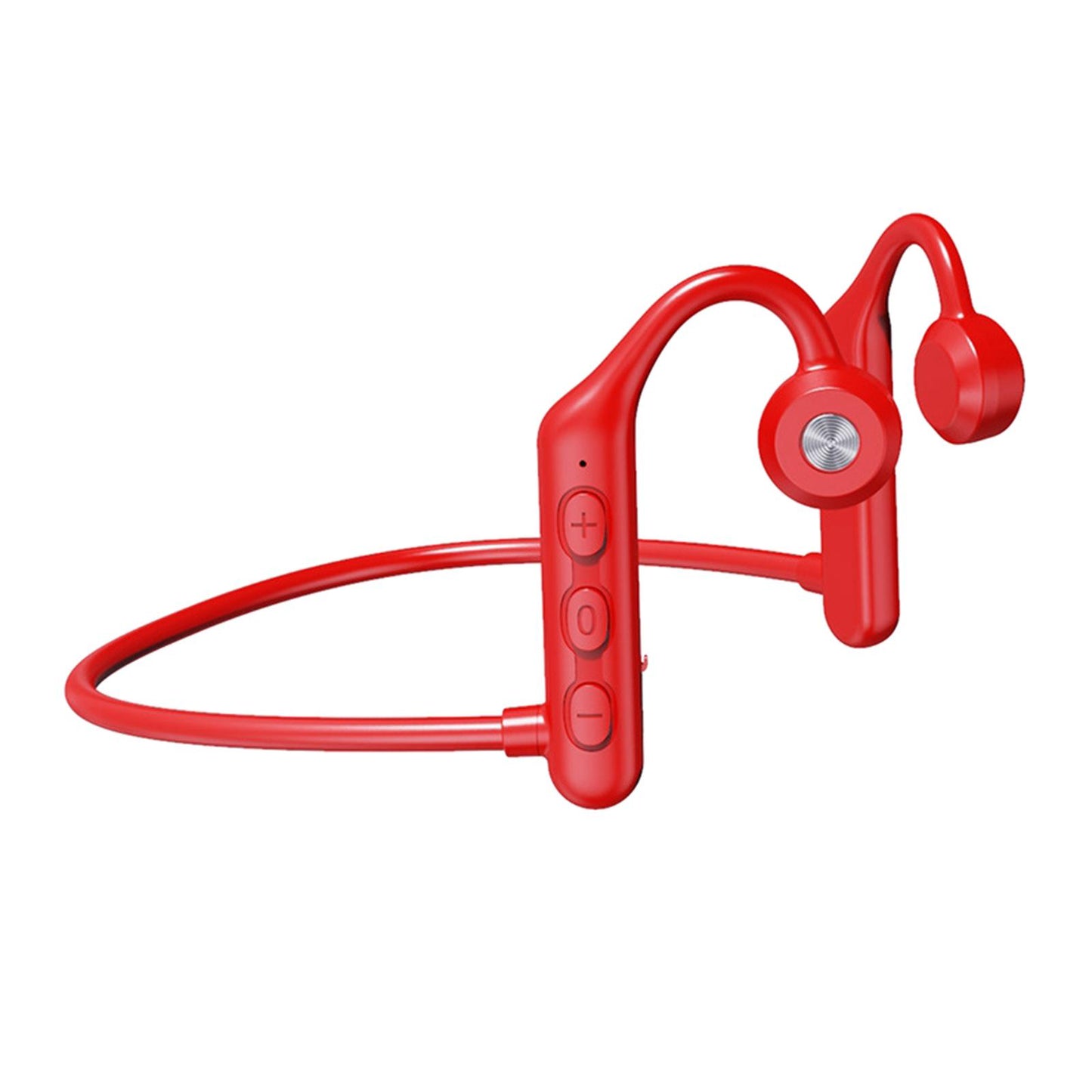 Waterproof Air Conduction Headphones 8H playing time for Cycling Gym Working Red