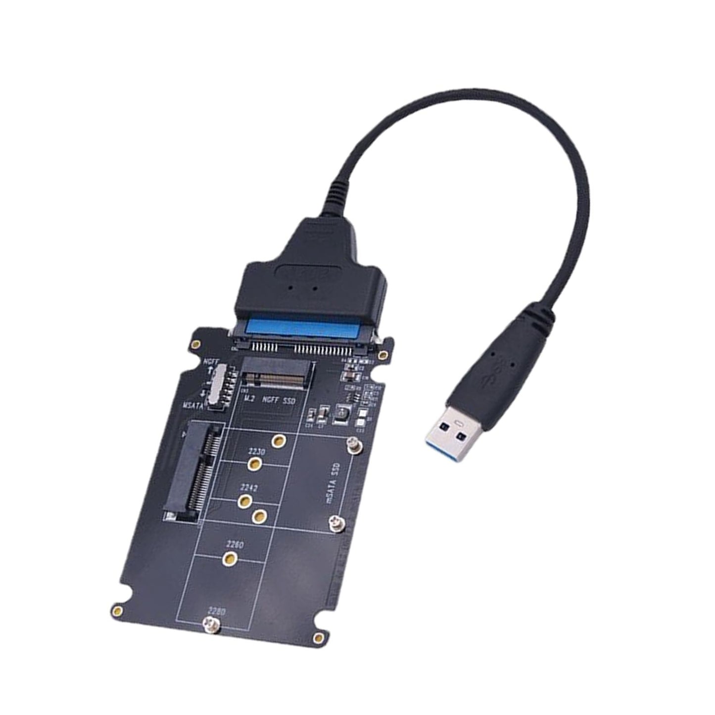 mSATA to SATA Adapter Pci-E SSD SATA3.1 Standard Converter m.2