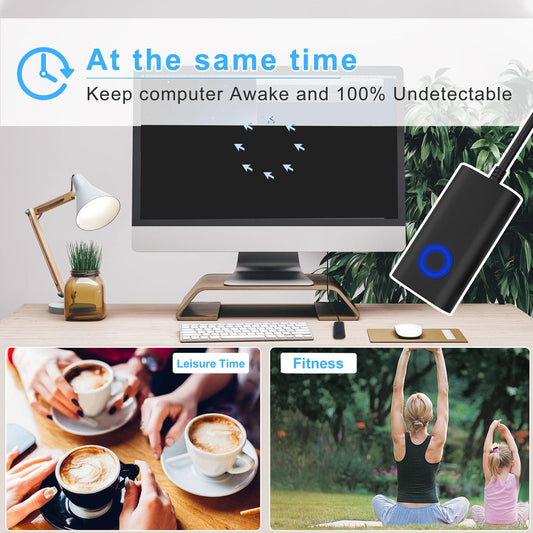 Mouse Mover with 2 Working Modes Computer USB Mouse Mover for PC Computer