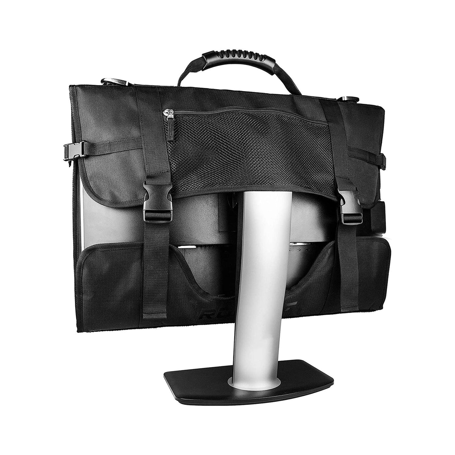 Travel Carrying Case Computer Monitor Multiple Pockets Monitor Dust Cover