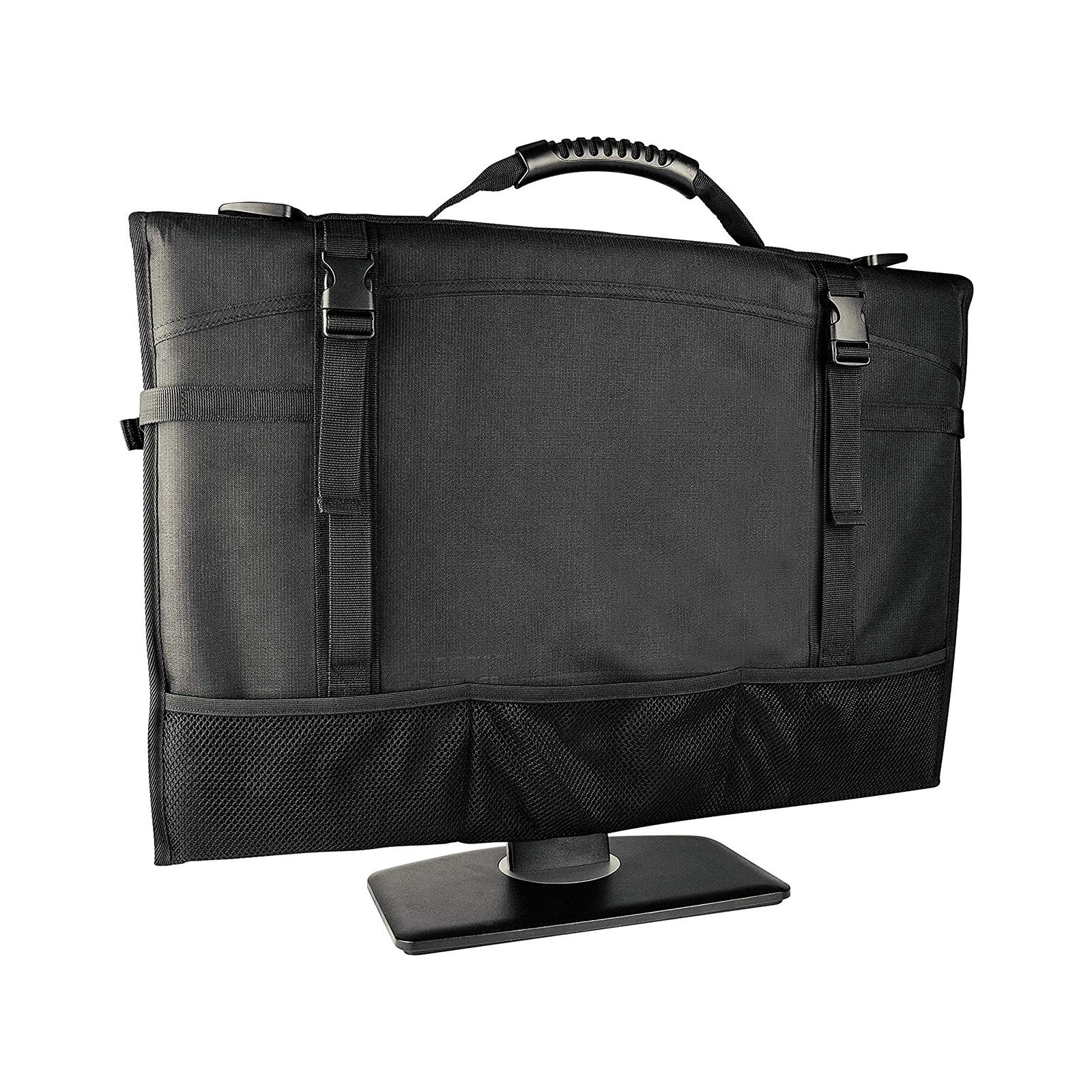 Travel Carrying Case Computer Monitor Multiple Pockets Monitor Dust Cover