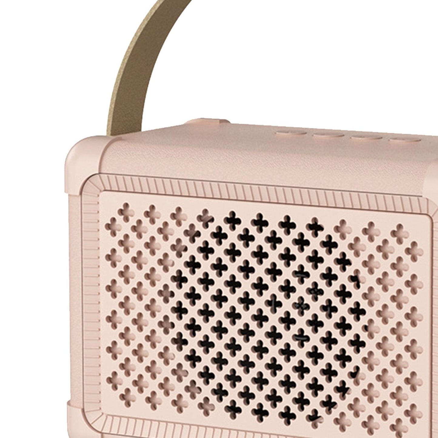 Retro Speaker Strong Bass with TF Card music Player for Office Party Pink