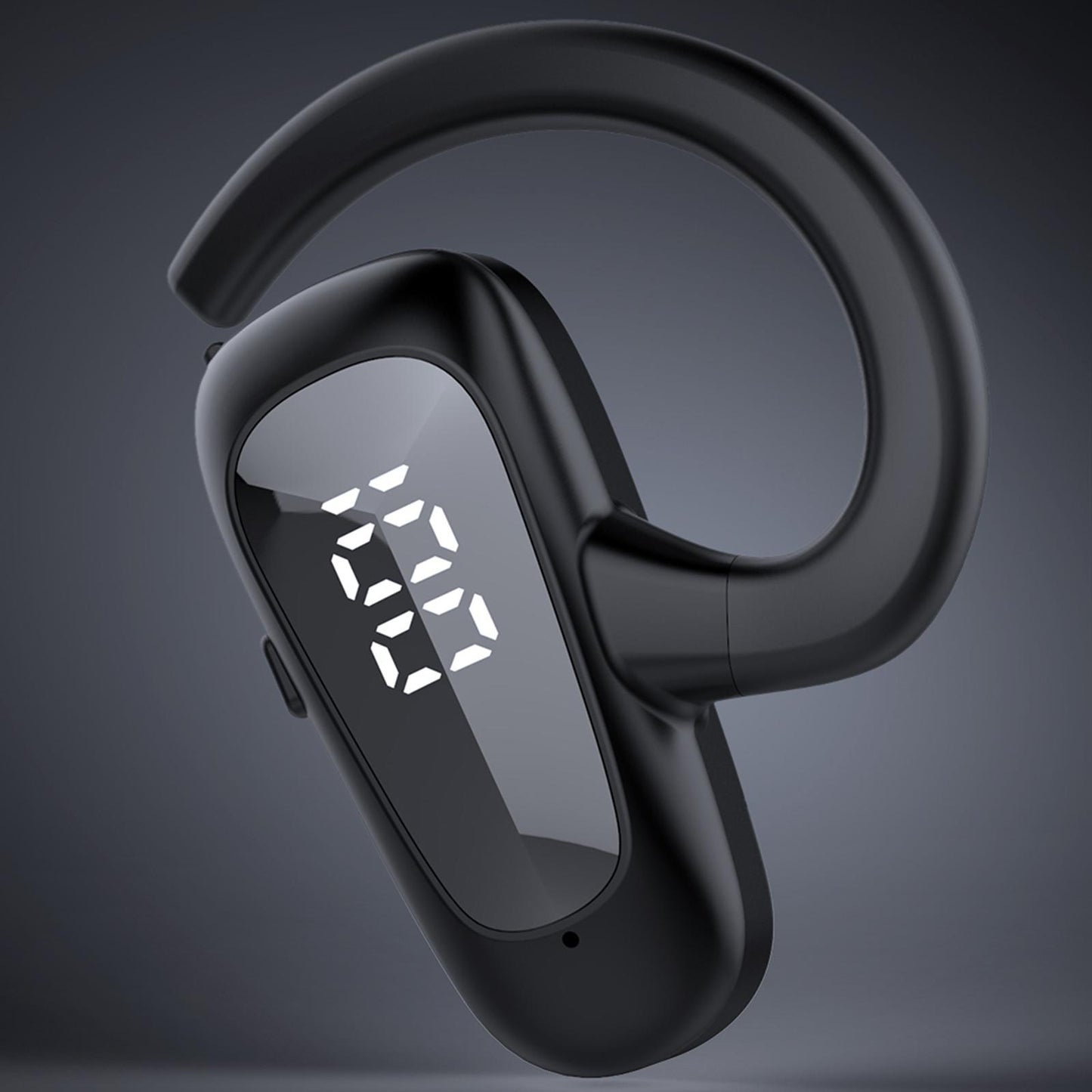 Wireless Headset LED Display Calling Sweatproof HiFi for Office Sports Red