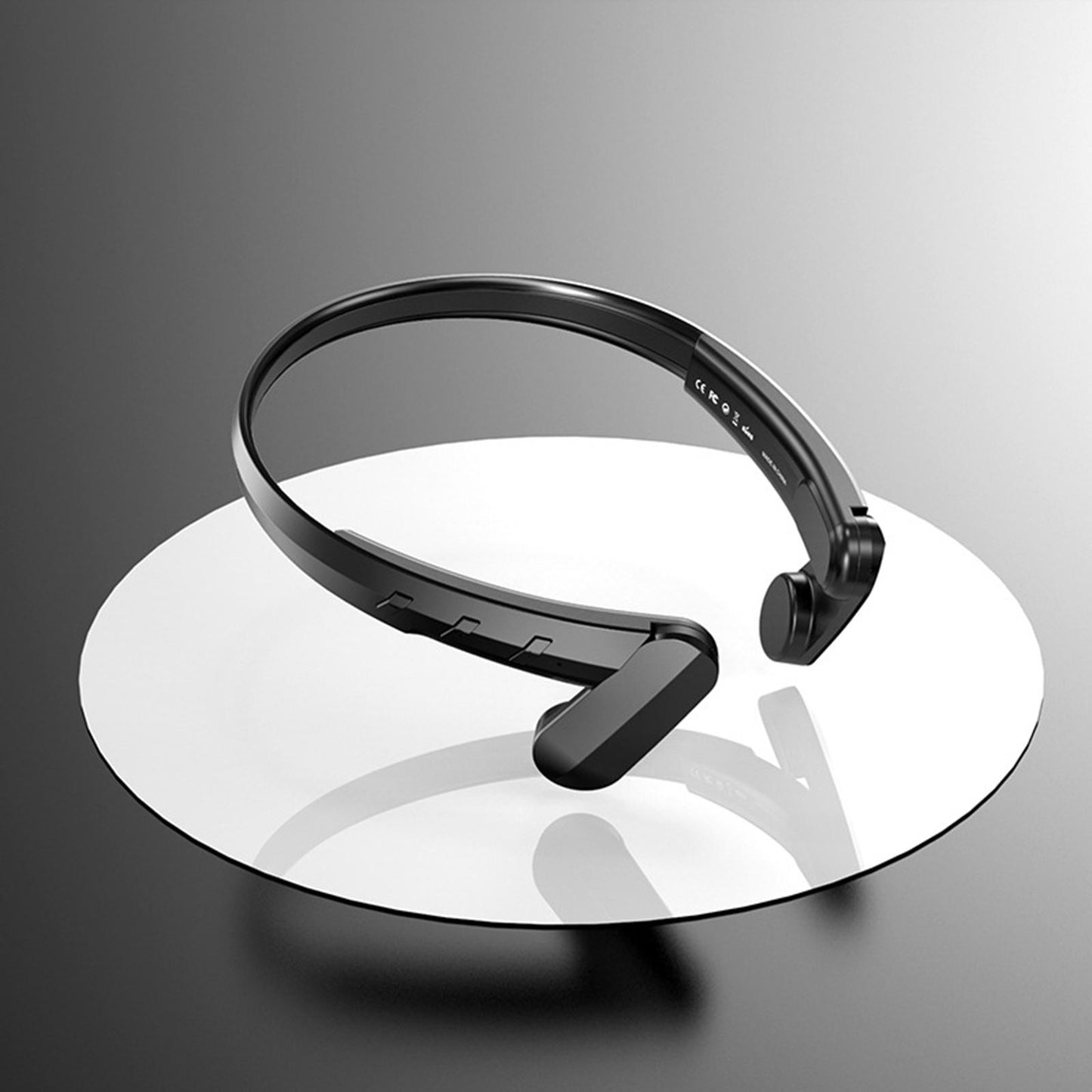 Wireless Headphone IPX5 Waterproof Calling for Running Driving Hiking Black