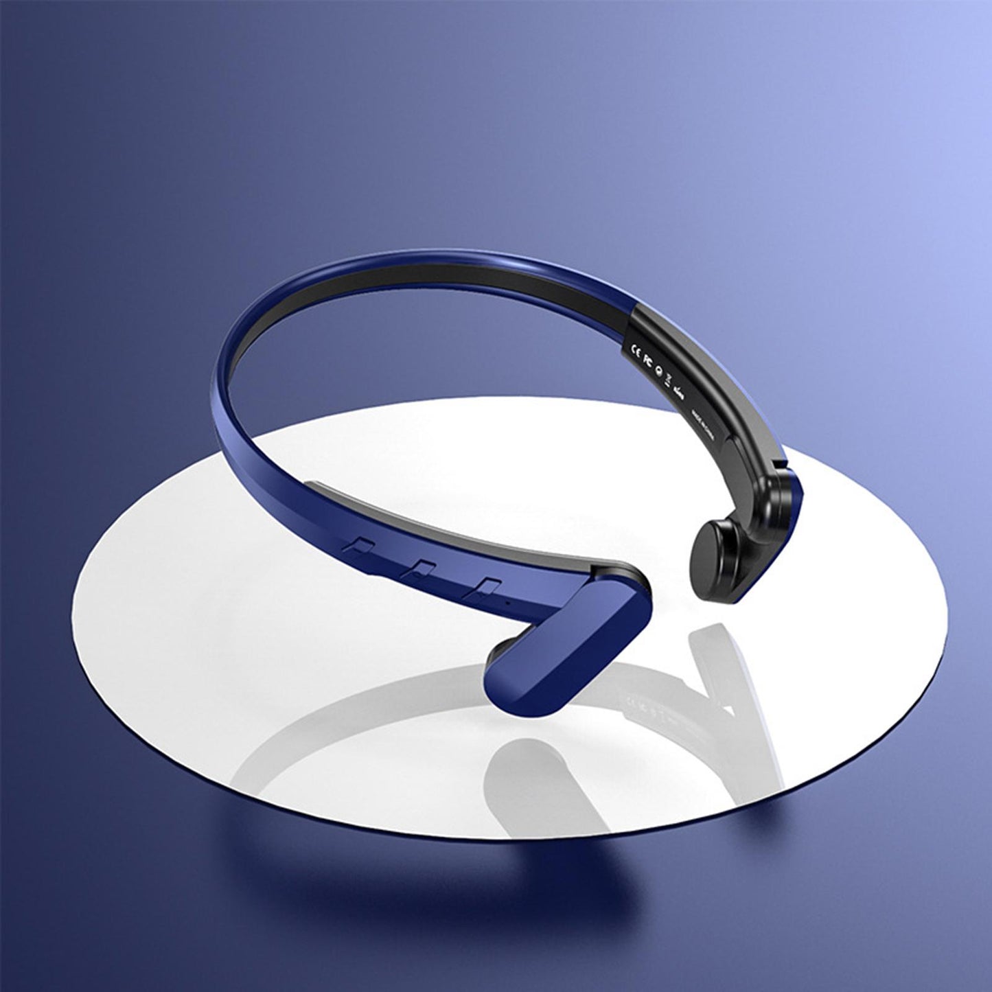 Wireless Headphone IPX5 Waterproof Calling for Running Driving Hiking Blue