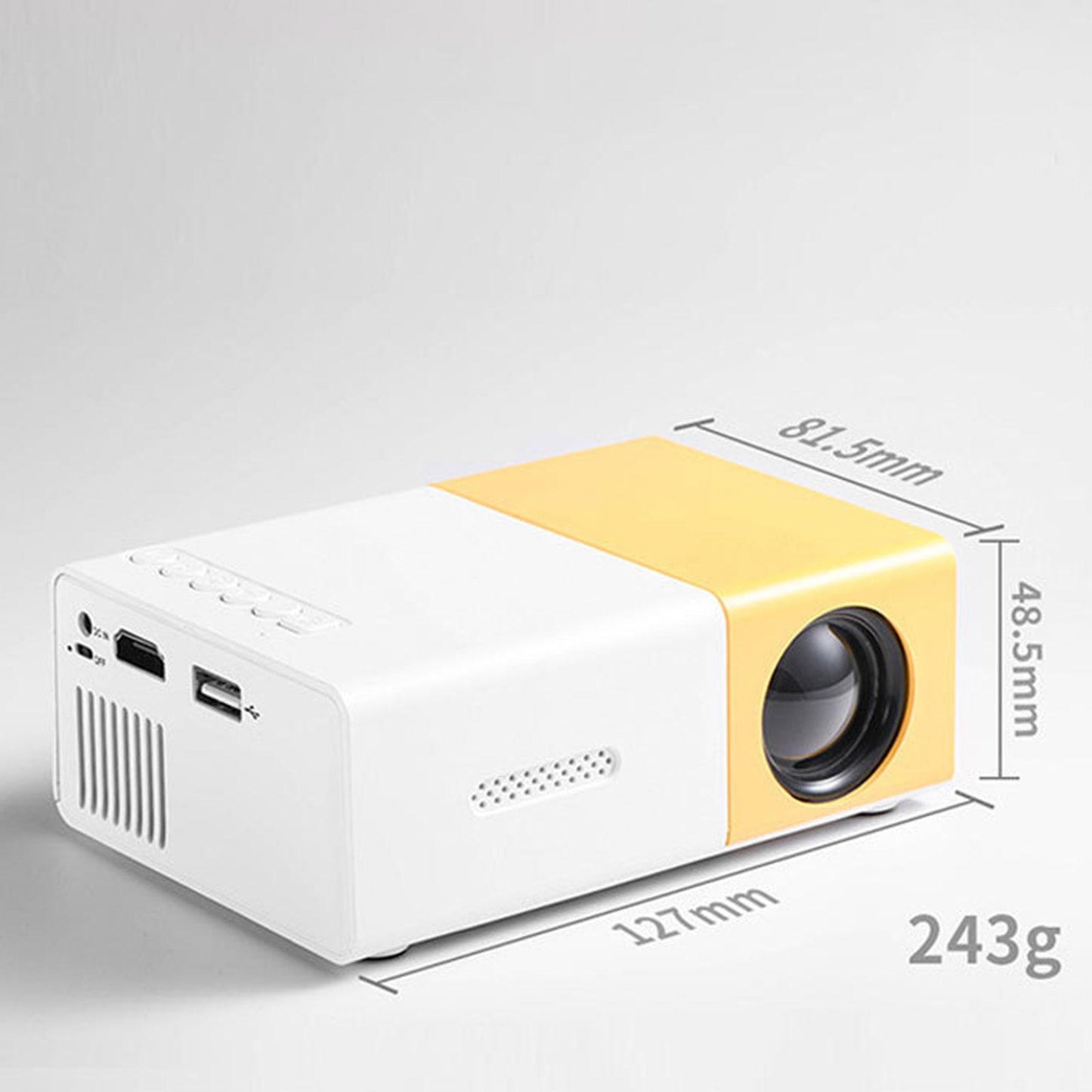 1080P Mini Projector Gifts Big Screen Modern for Smartphone Travel Outdoor