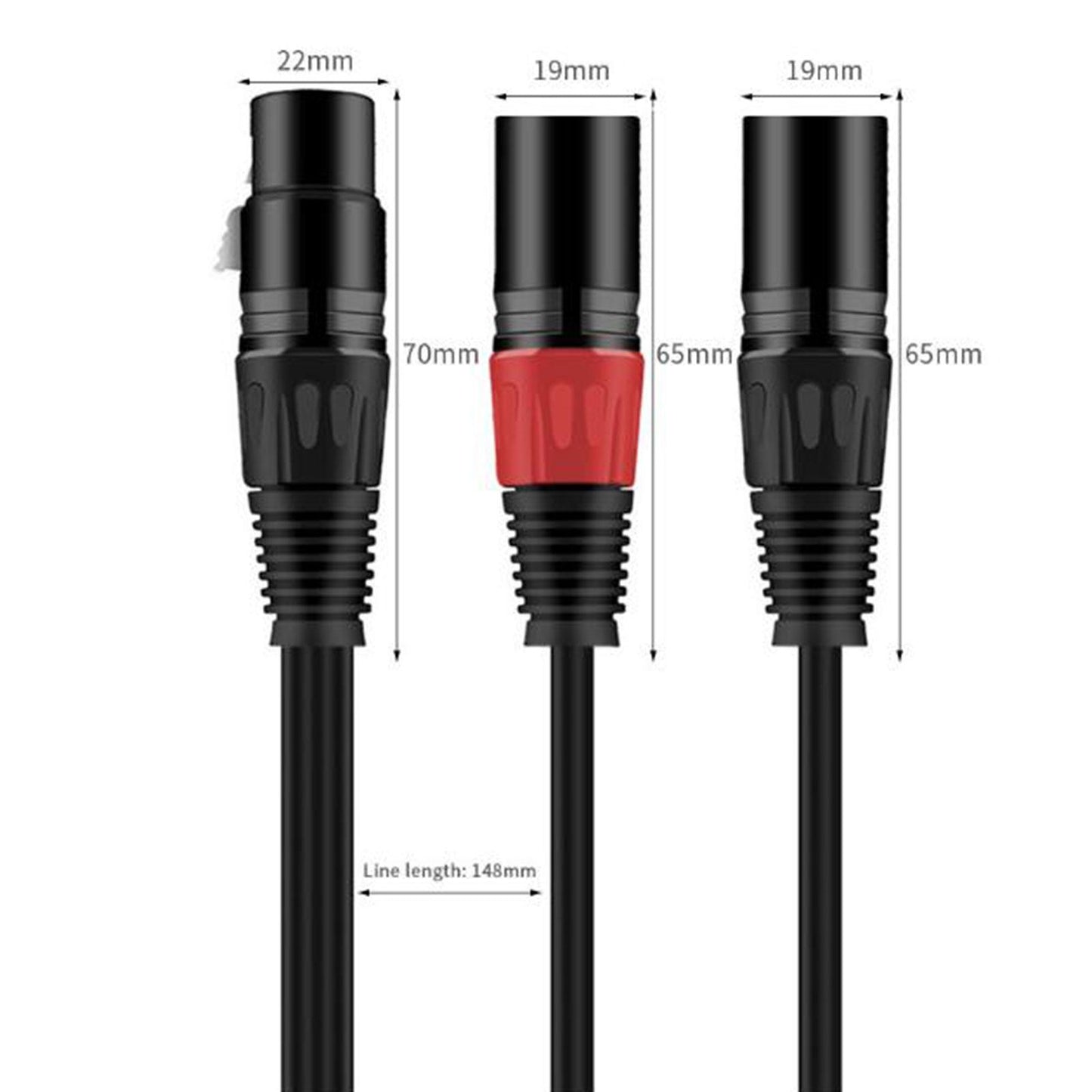 Dmx to XLR Cable 30cm Flexible for Recording Studio Loudspeakers Speakers