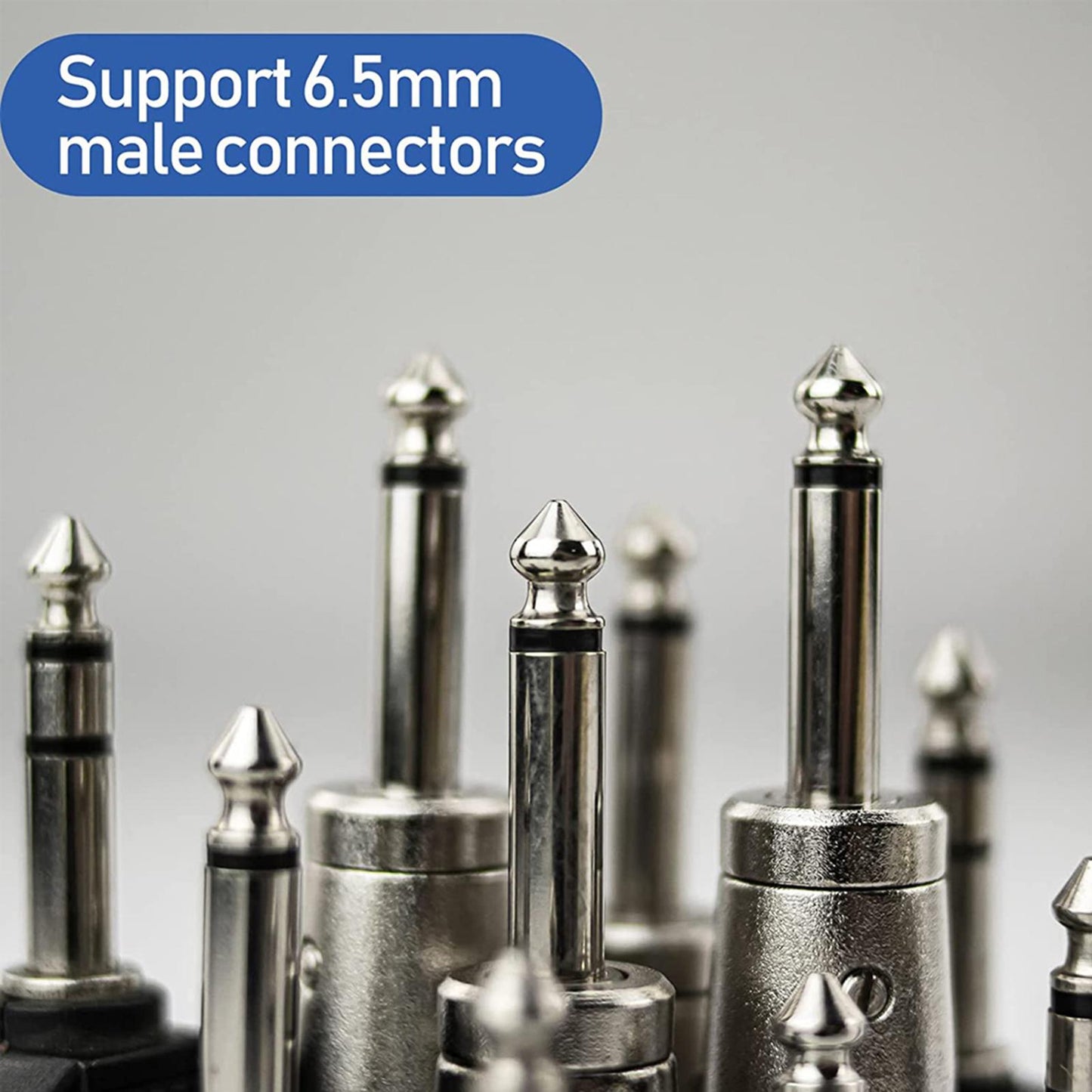 Speaker Male to 1/4 inch TS Female Adapter High Fidelity for Loudspeaker