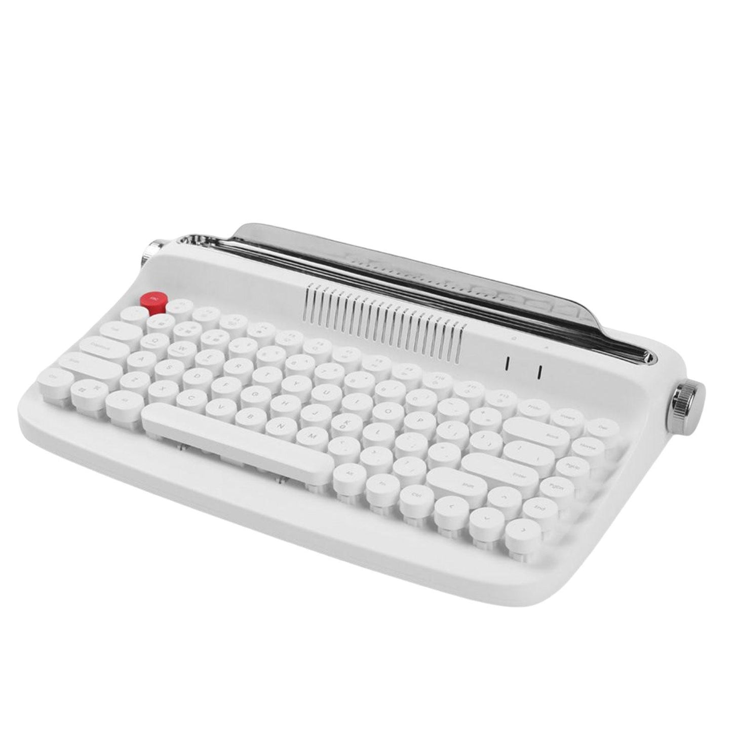 Typewriter Keyboard 84 Keys Bluetooth5.0 Professional Compact for Tablet white