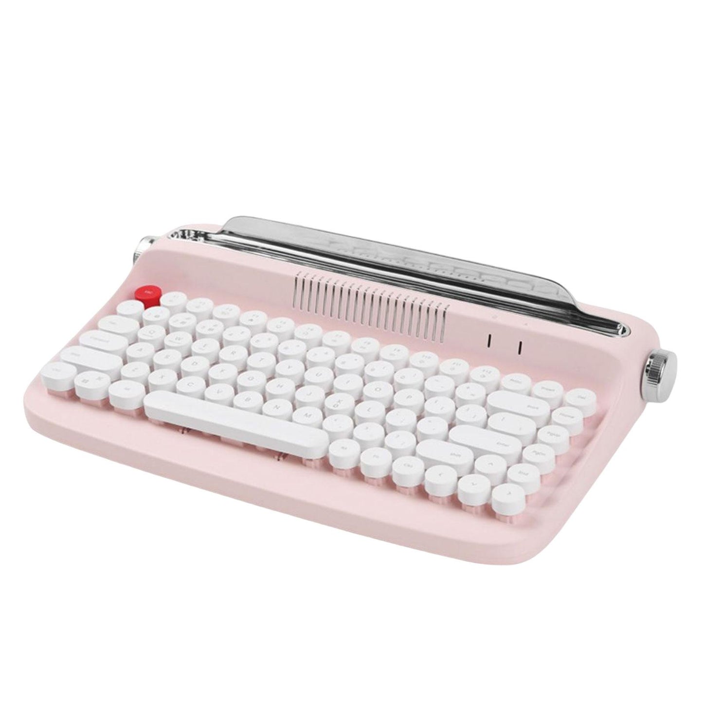 Typewriter Keyboard 84 Keys Bluetooth5.0 Professional Compact for Tablet pink