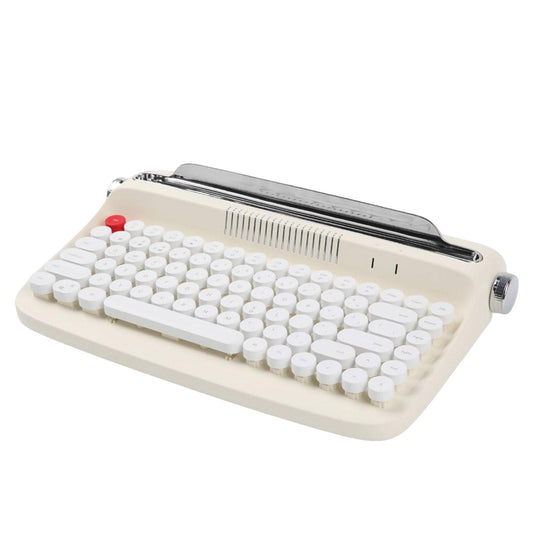 Typewriter Keyboard 84 Keys Bluetooth5.0 Professional Compact for Tablet beige