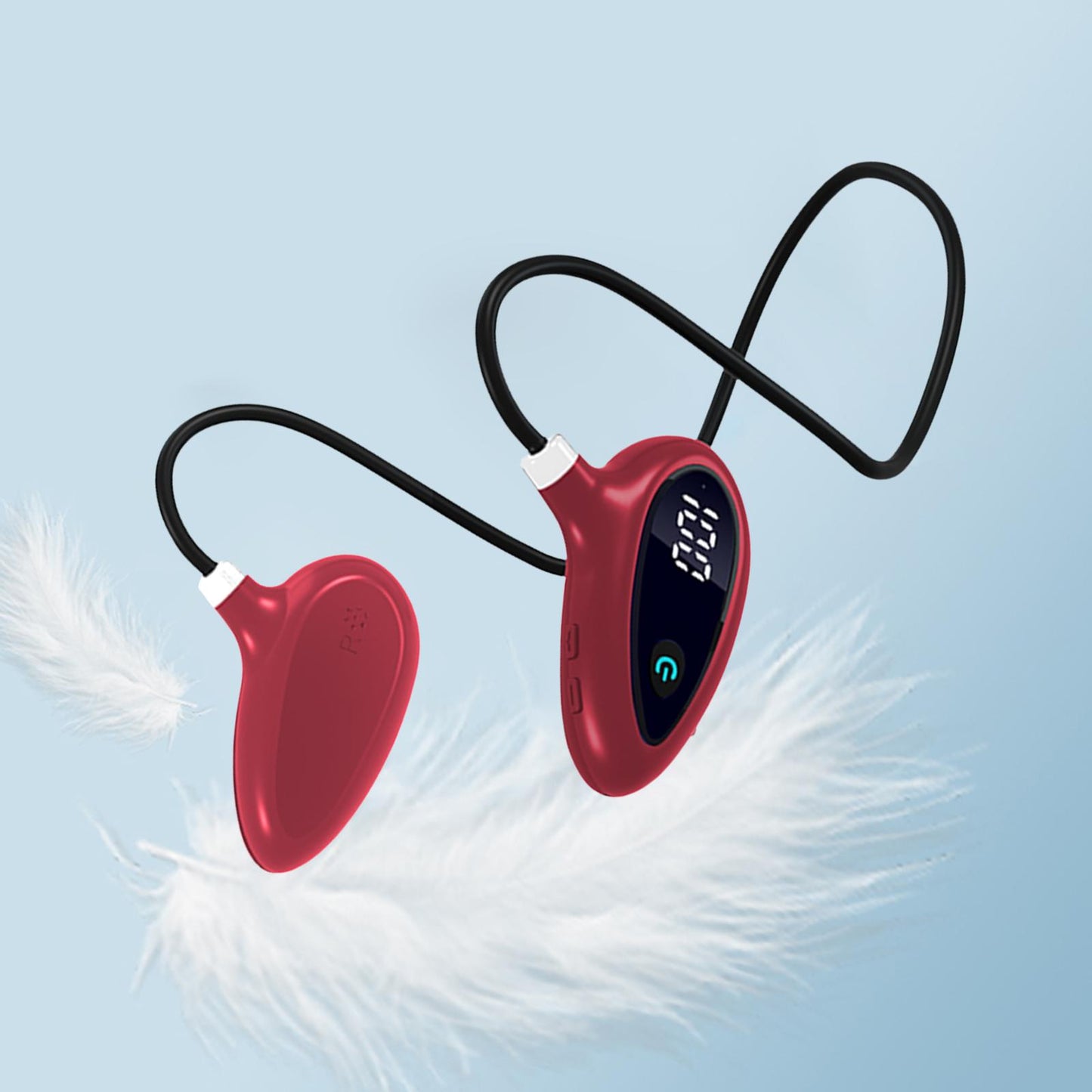 Sports Air Conduction Headset HiFi Lossless Sound Lightweight for Climbing Red