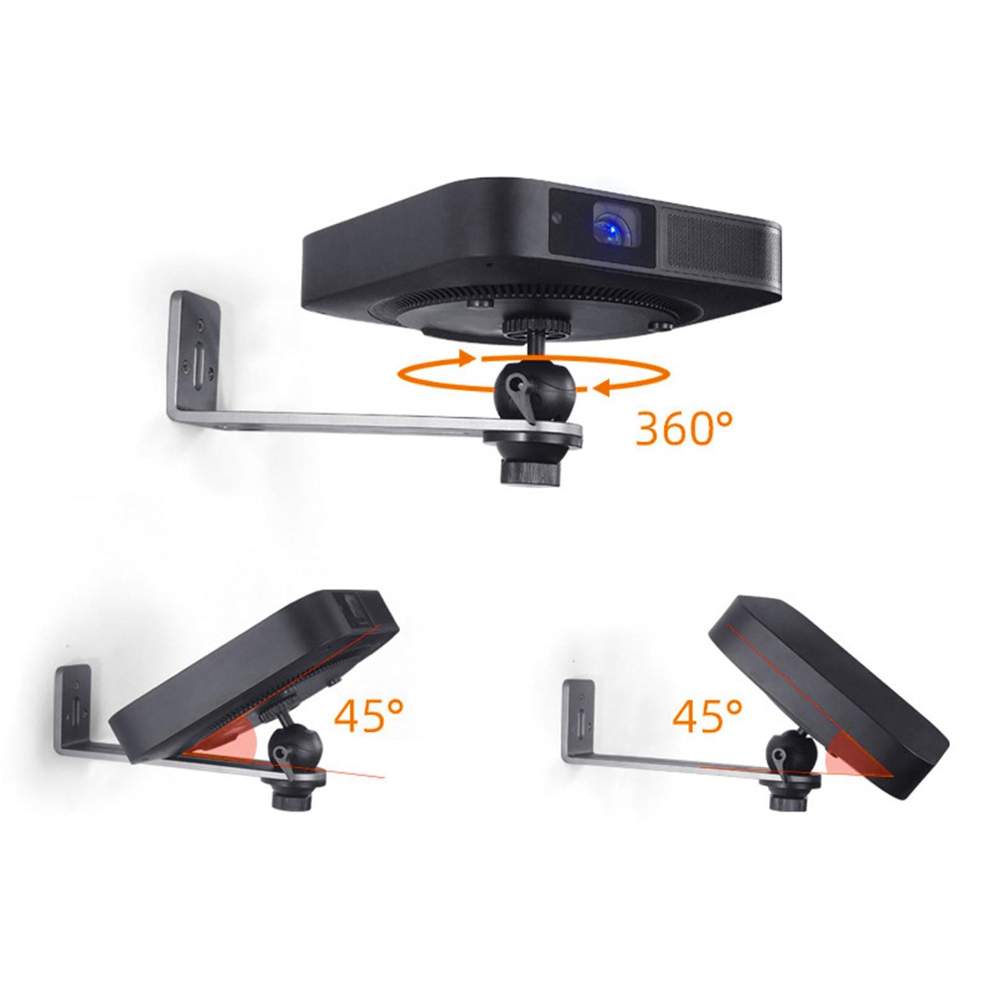 Projector Bracket Base 1/4" Thread Level Adapter for Z4/Z6x/H3S J10/G9/O1