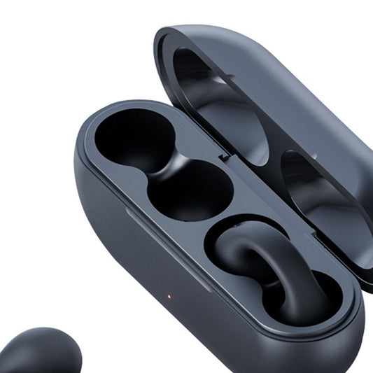 Ear Clip Wireless Earphones Low Latency Noise Reduction for Running Sports Black