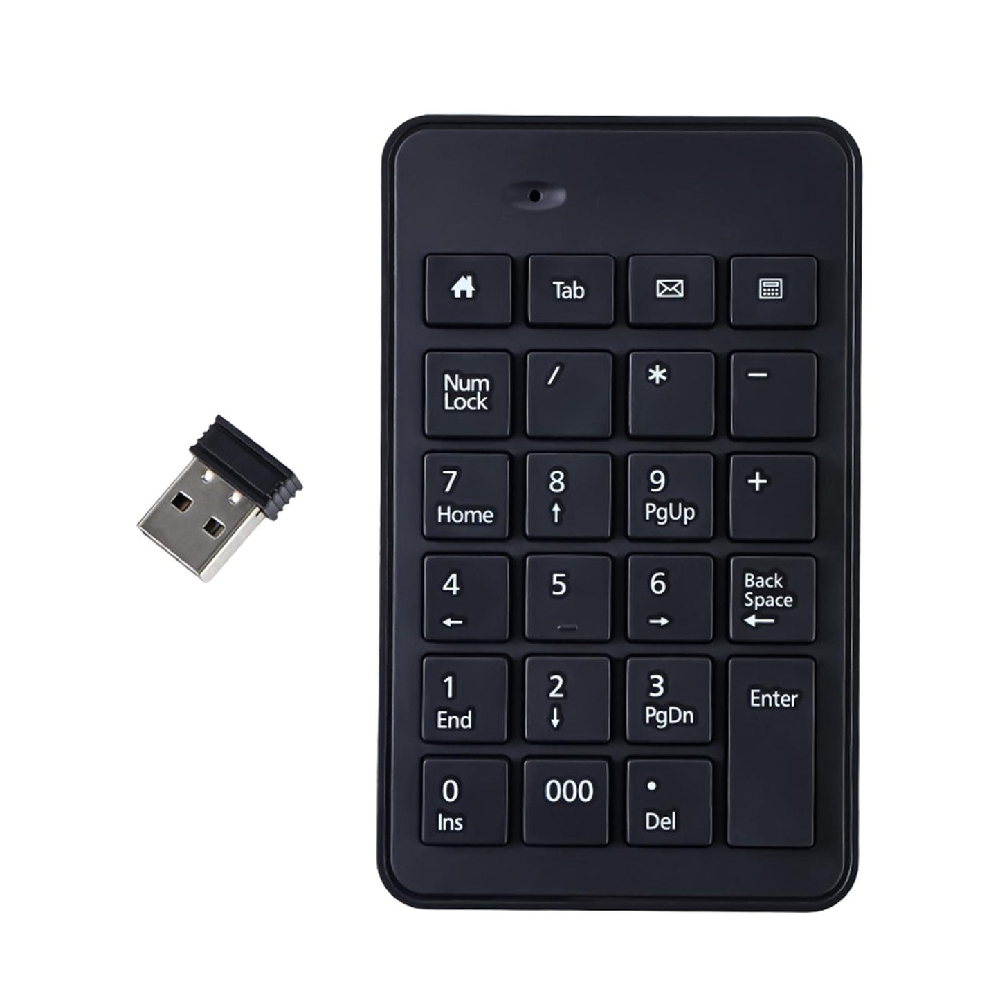 Wireless Numeric Keypad 23Key Battery Powered Number Pad for Computer PC