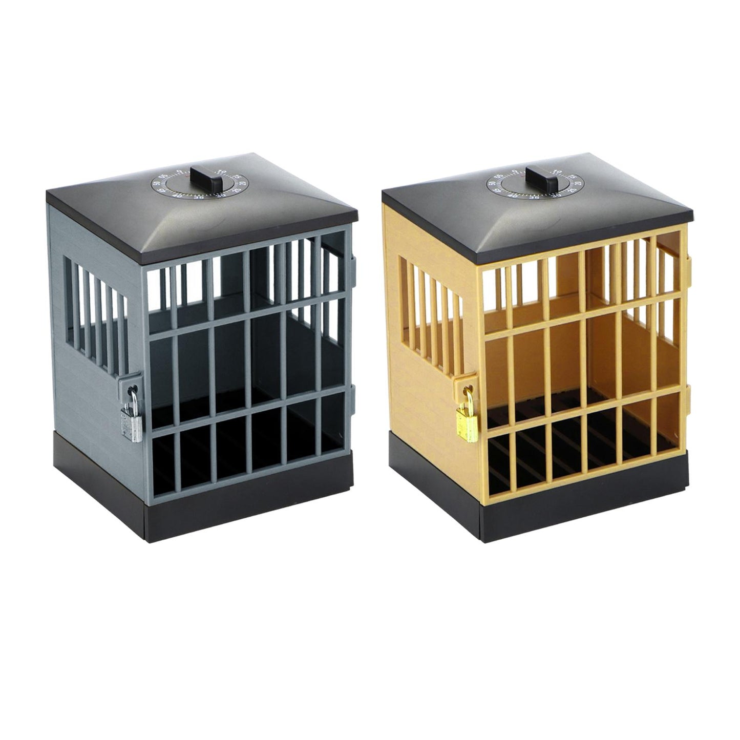 Phone Lock Box Jail Prison Gift Gadget Novelty for Cell Phones Kids Adults Black,Khaki