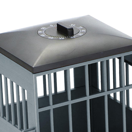 Phone Lock Box Jail Prison Gift Gadget Novelty for Cell Phones Kids Adults Black,Grey