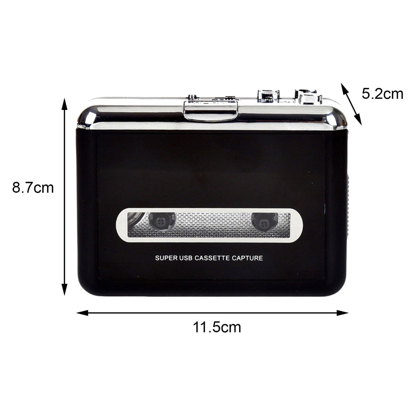 Cassette Recorder Cassette to MP3 Tape Player FM AM for Language Learning