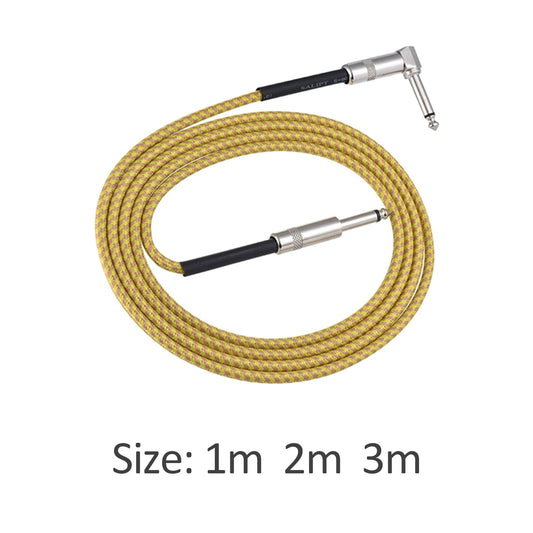 Male to Male Guitar Audio Cable Stereo for Electric Guitar Electronic Organs 100cm