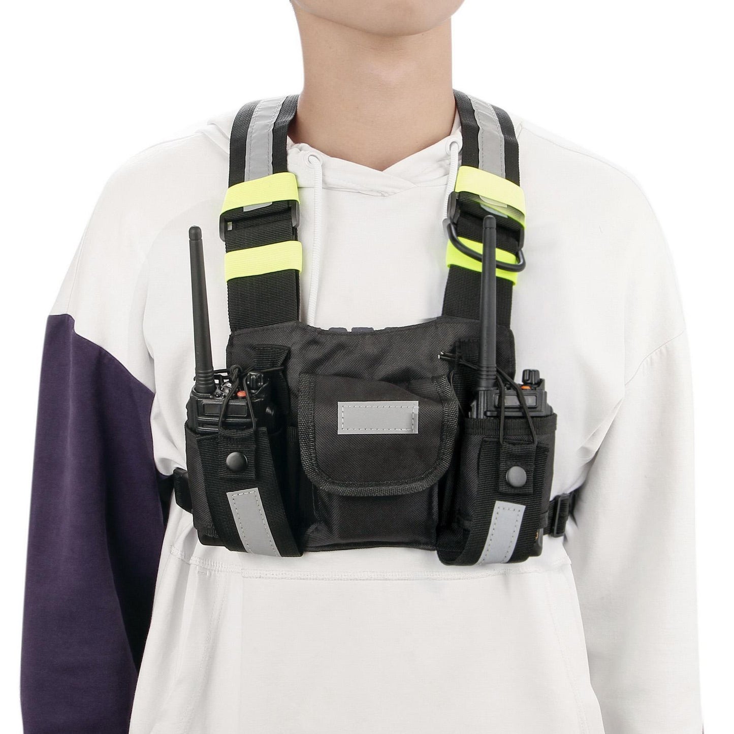 Shoulder Holster Chest Harness Holder Vest Rig Walkie Talkie Case Durable