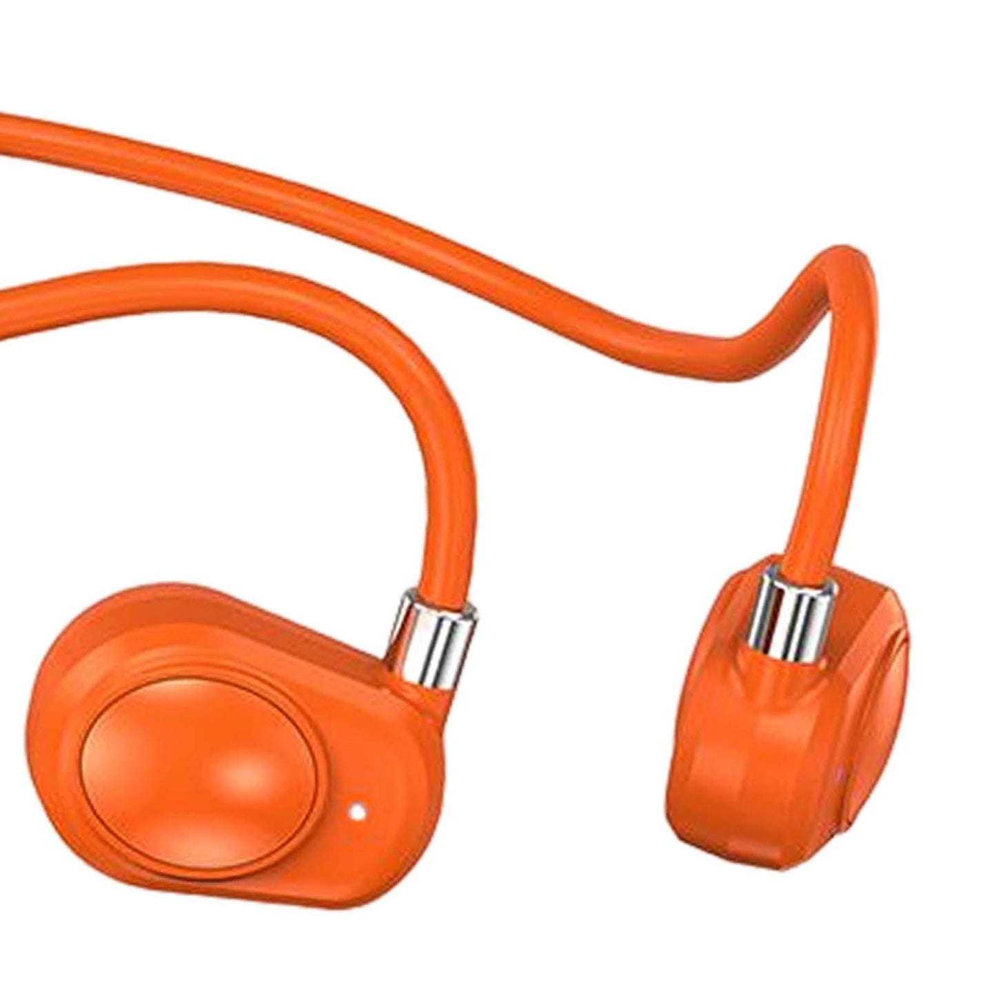 Headphones Headset Sweatproof HiFi Earphones for Cycling Workout Sports Orange