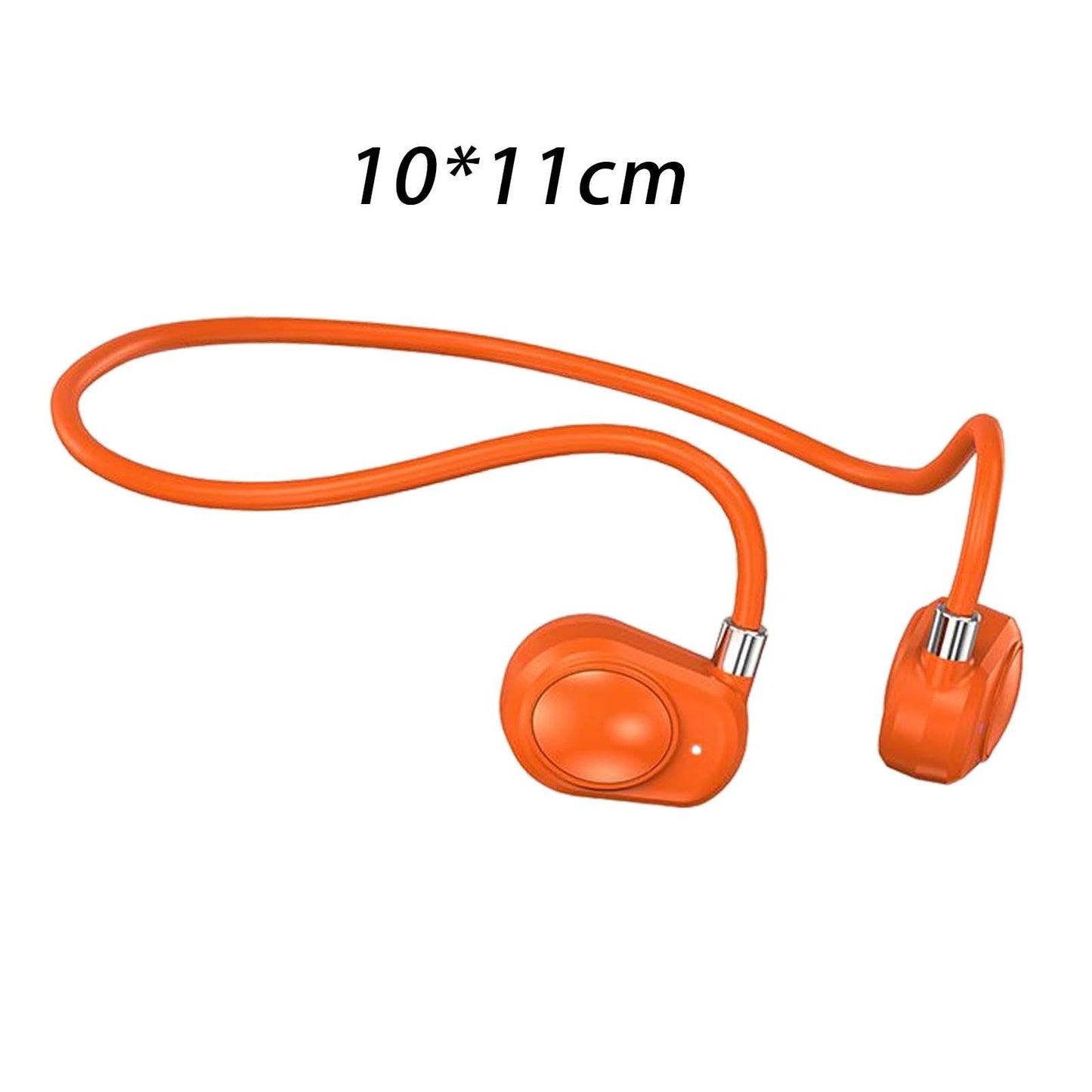 Headphones Headset Sweatproof HiFi Earphones for Cycling Workout Sports Orange