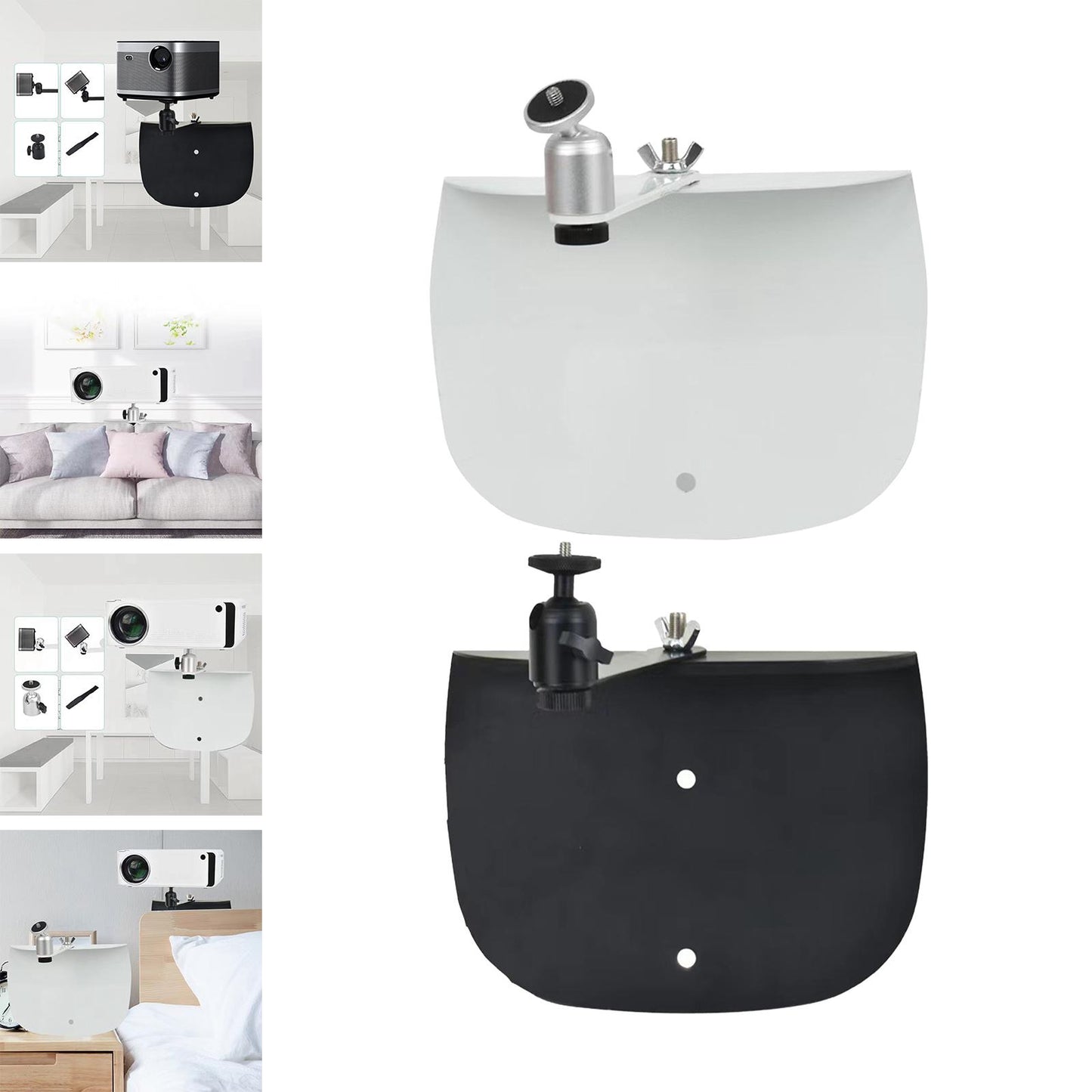 Retractable Projector Bracket Accessories Multifunction for Office Sofa Bed White