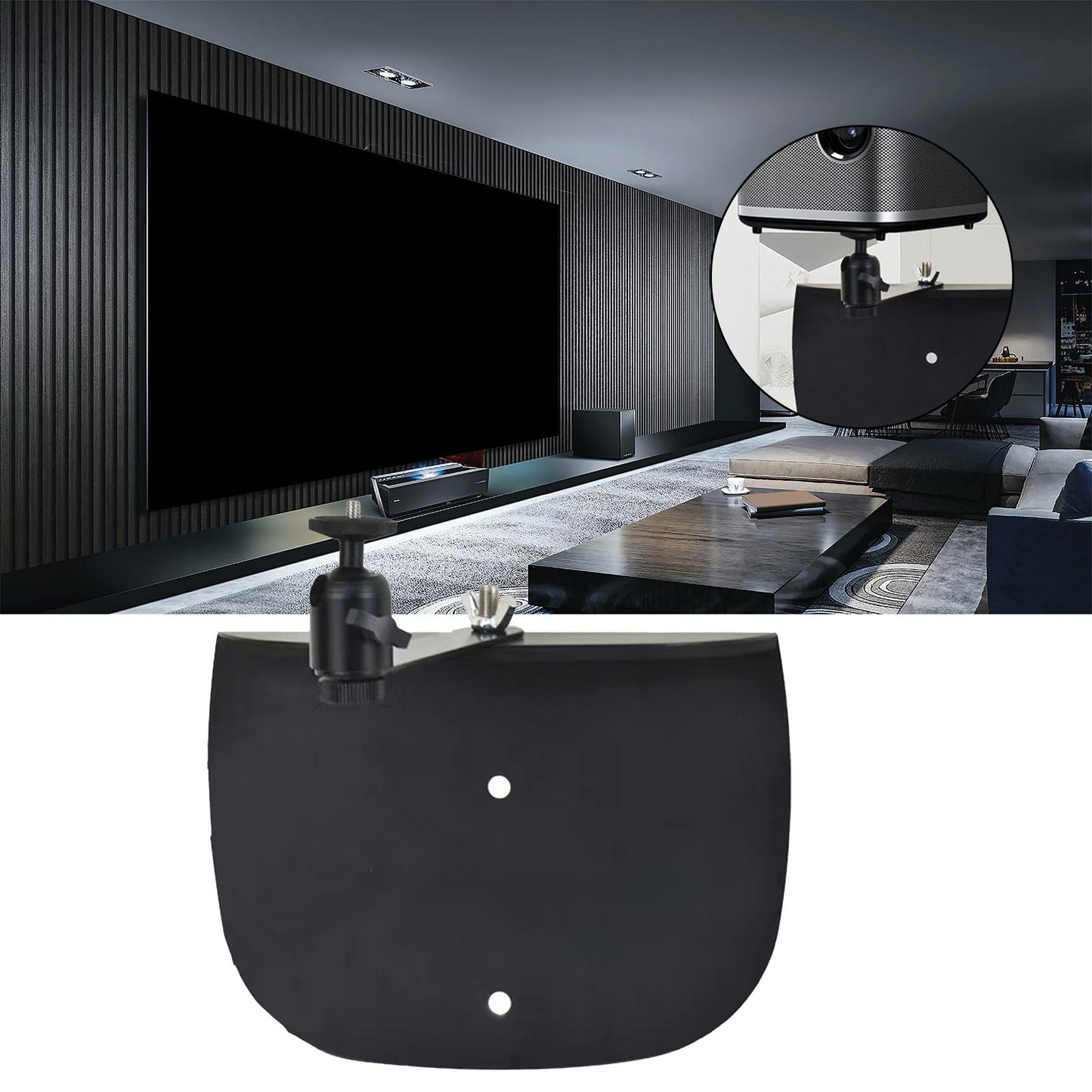 Retractable Projector Bracket Accessories Multifunction for Office Sofa Bed Black