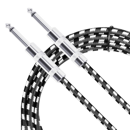 Guitar Cable Guitar 22AWG 6.35mm Plug Braided for Bass Mixing Console